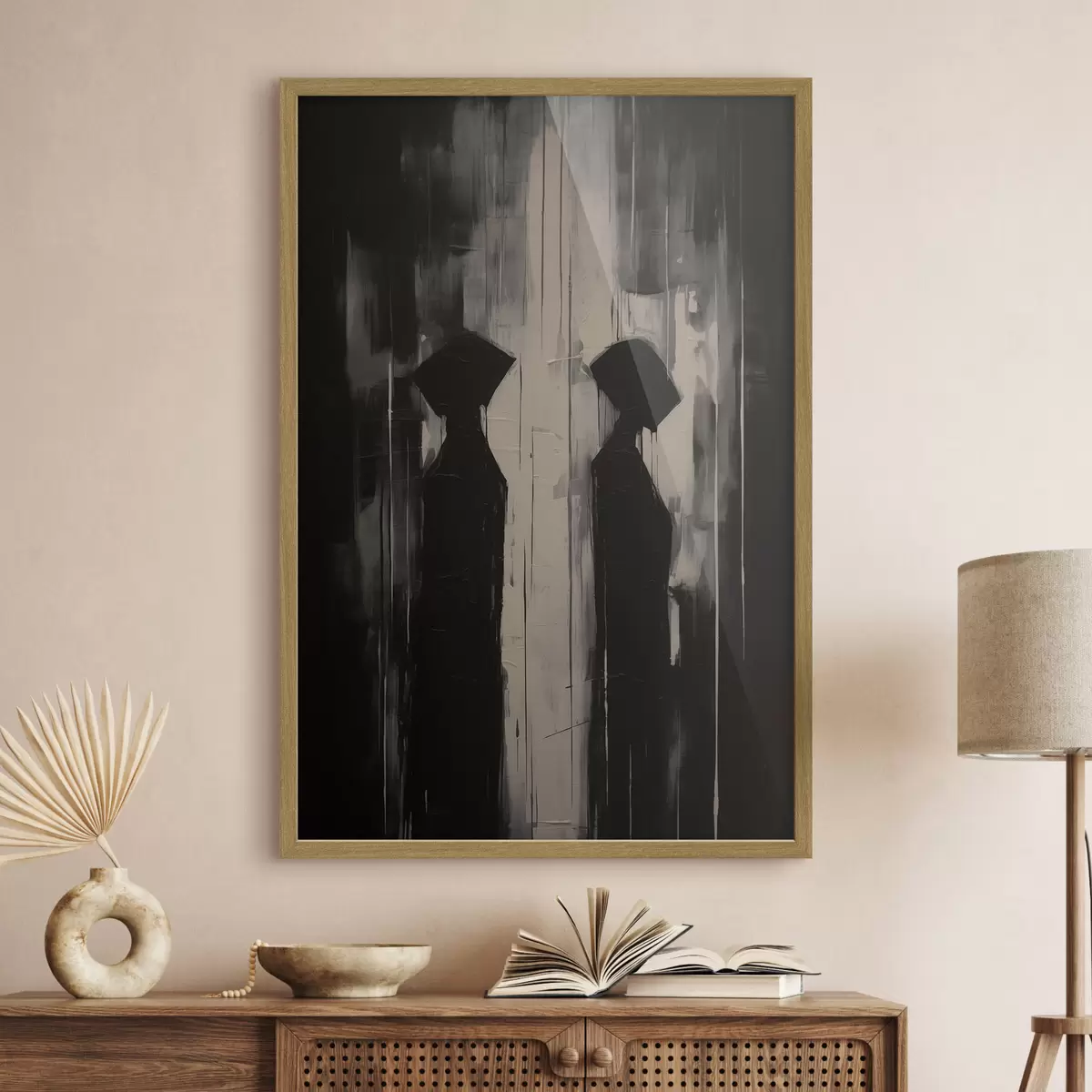 Poster Zwei Silhouetten f45788
