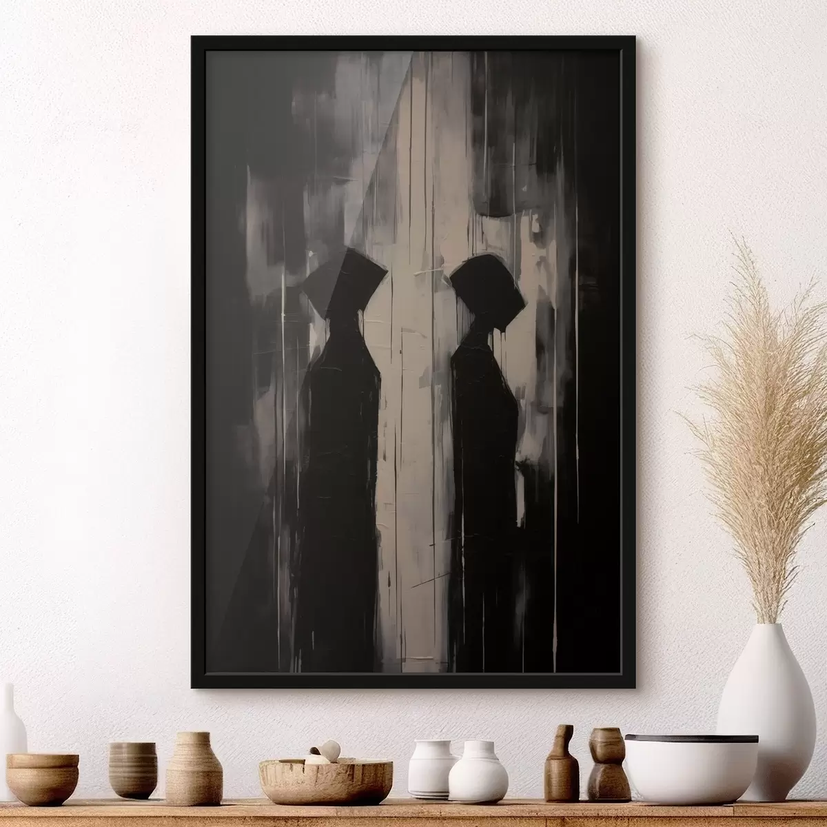 Poster Zwei Silhouetten f45788