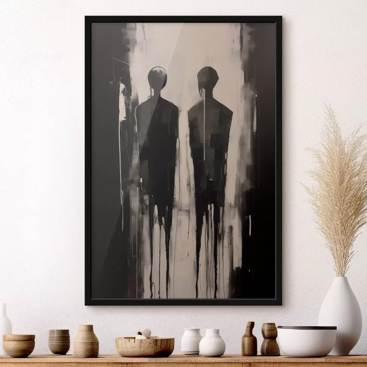 Poster Zwei Silhouetten f45789