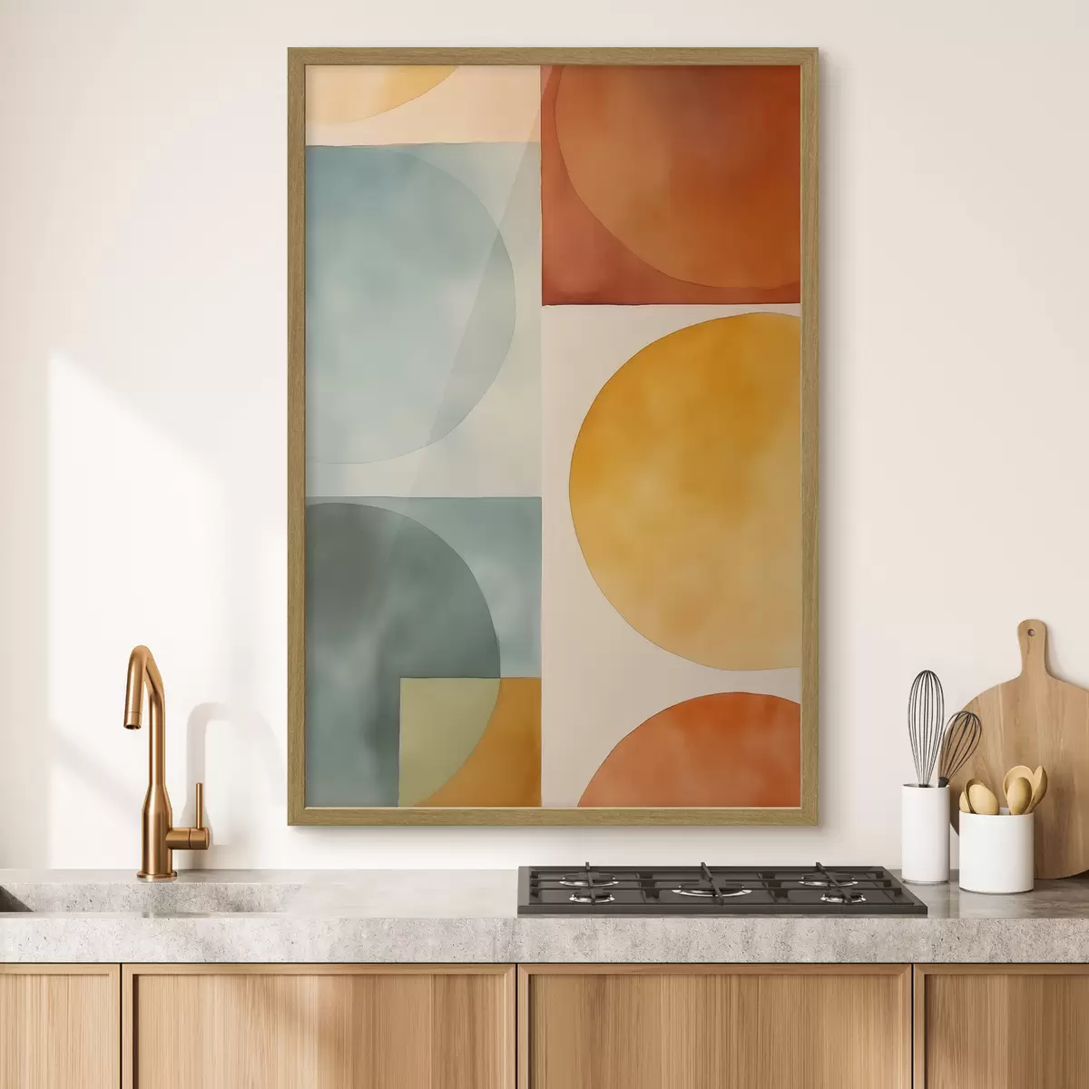 Poster Geometrische abstrakte Kreise f45792