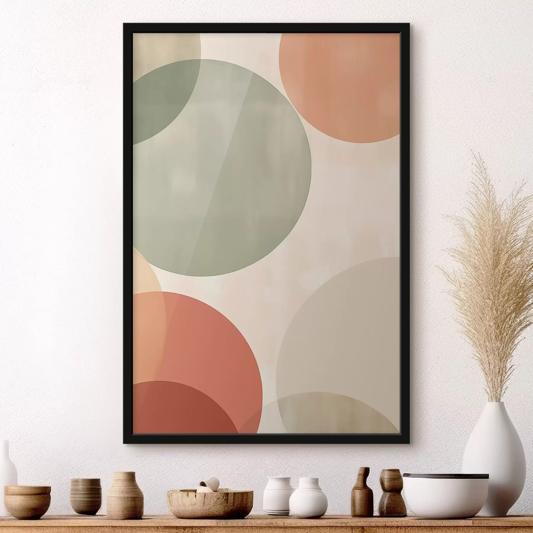 Fototapete Große abstrakte Kreise f45794