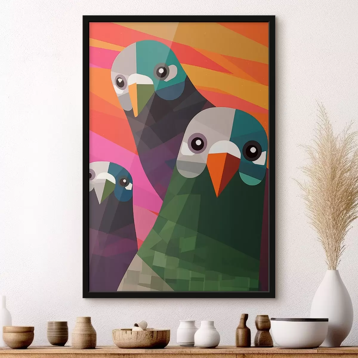 Poster Drei Tauben f45798