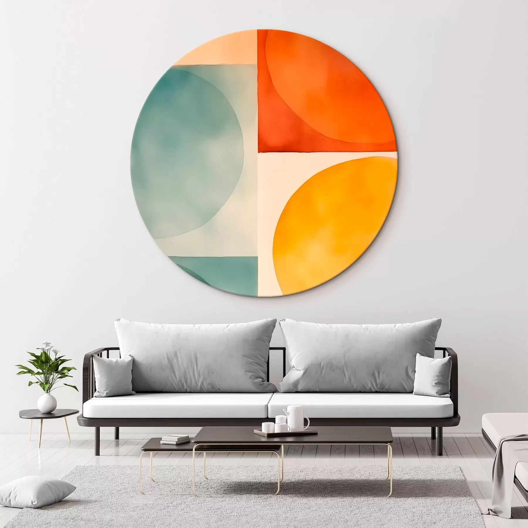 Fototapete Geometrische abstrakte Kreise r45792