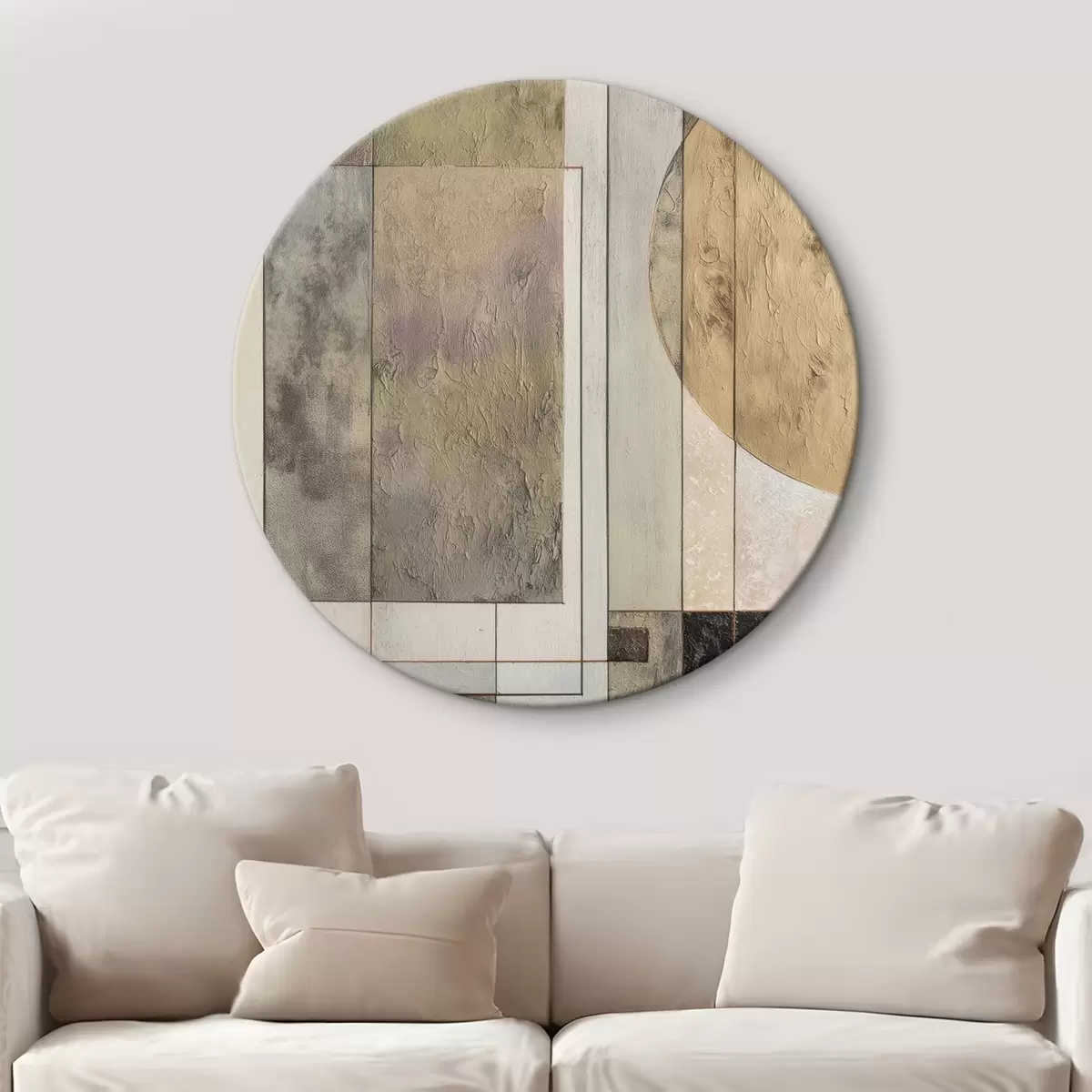 Runde Wandbilder abstrakte moderne Geometrie r45730