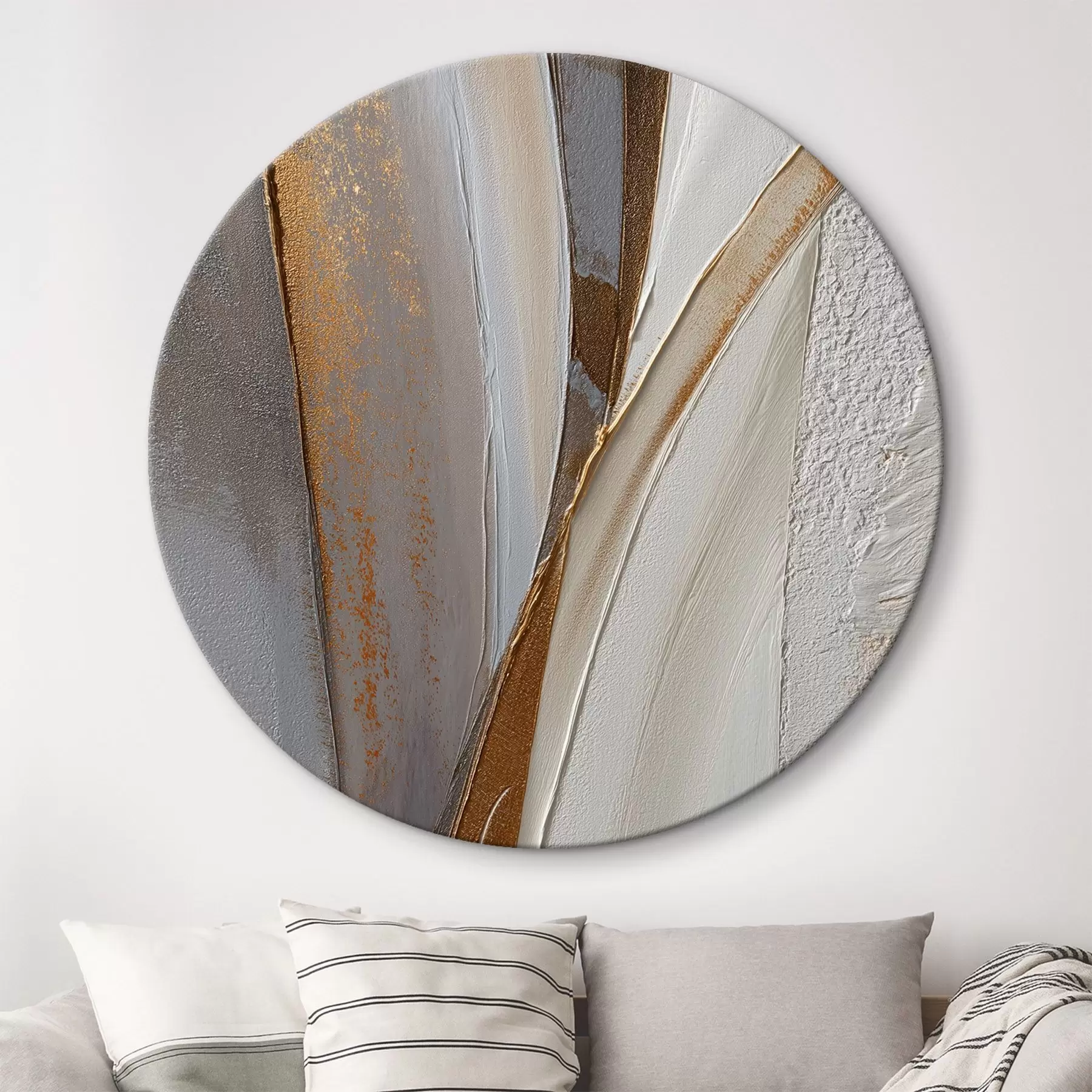 Fototapete Strukturierte abstrakte Linien mit gelben und orangefarbenen Glitzerpartikeln r45810
