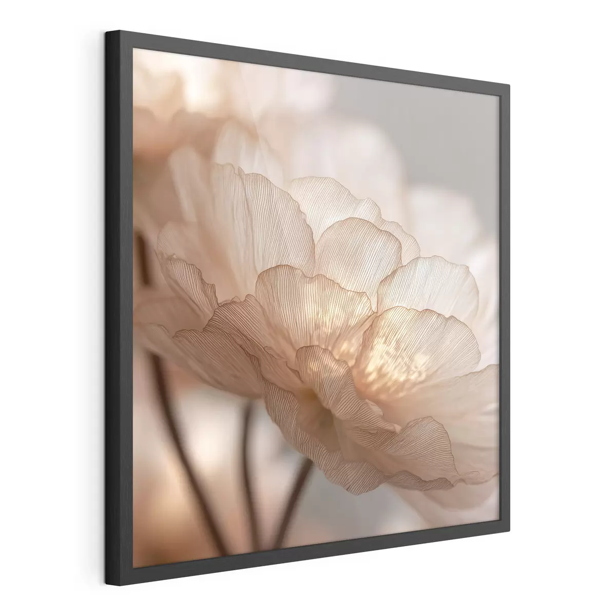Poster Zarte Blume in hellem Glanz f45822