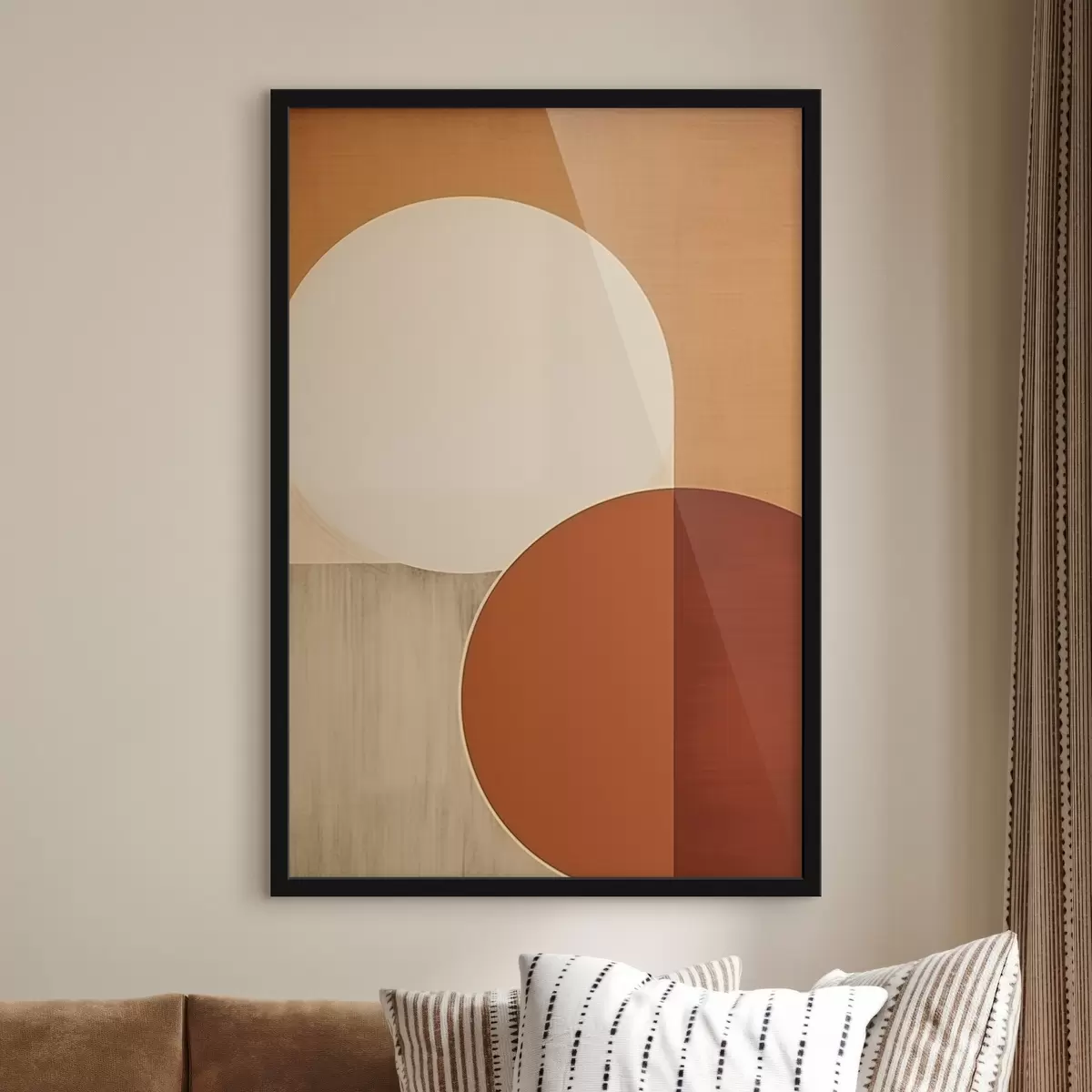 Poster Abstrakte Halbkreise f45845