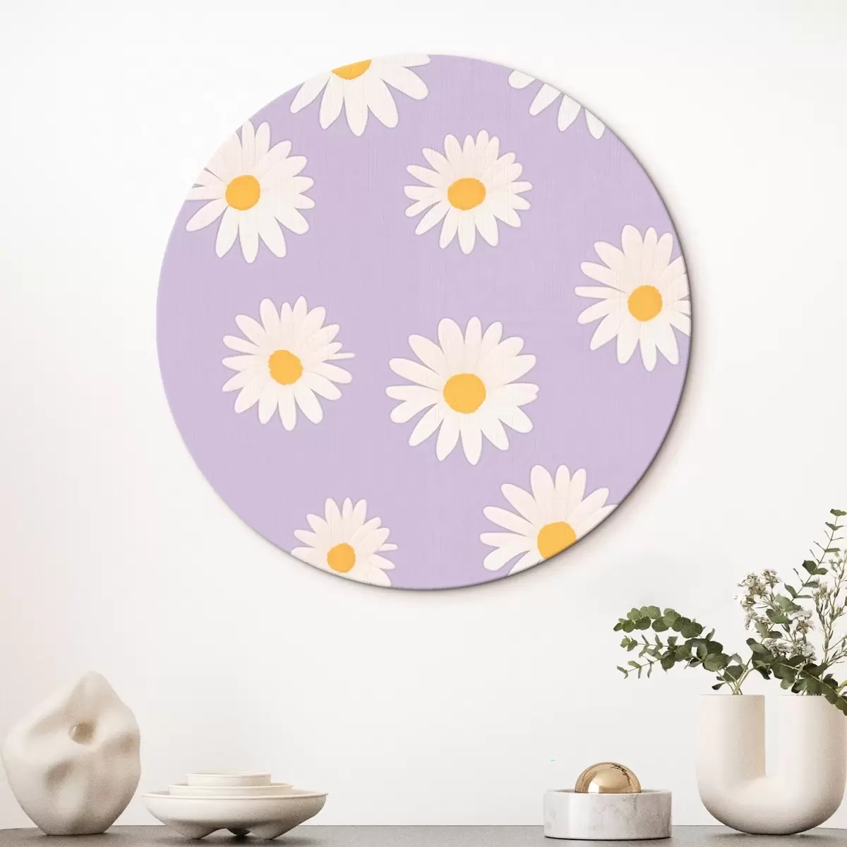 Runde Wandbilder Gänseblümchen r45826