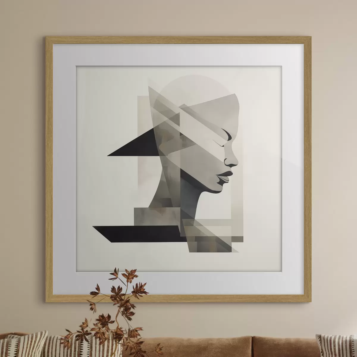 Poster Abstraktes Porträt f45916