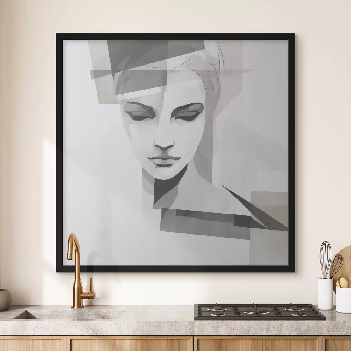 Poster Abstraktes Porträt f45917