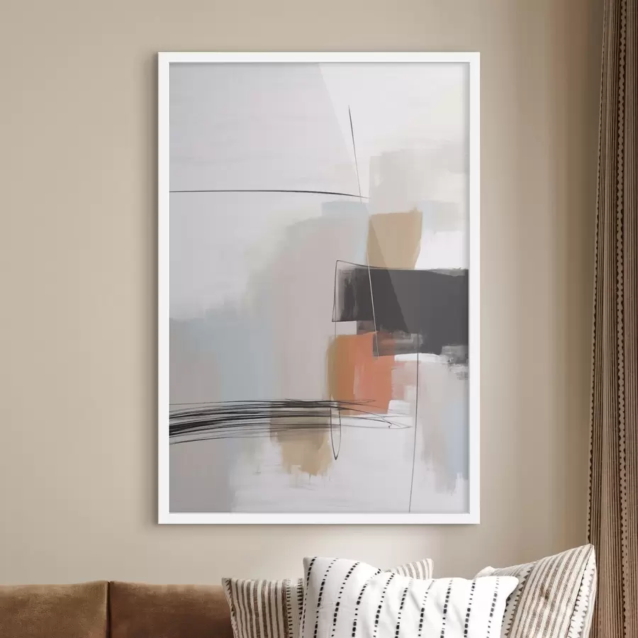 Fototapete Abstraktion Nachahmung von Pinselstrichen f45919