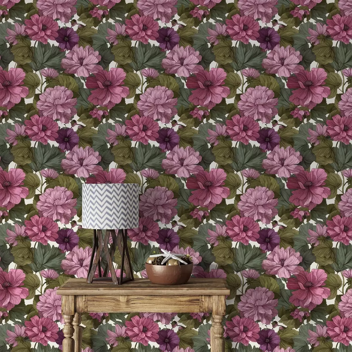 Tapete Rosa Blüten a00541