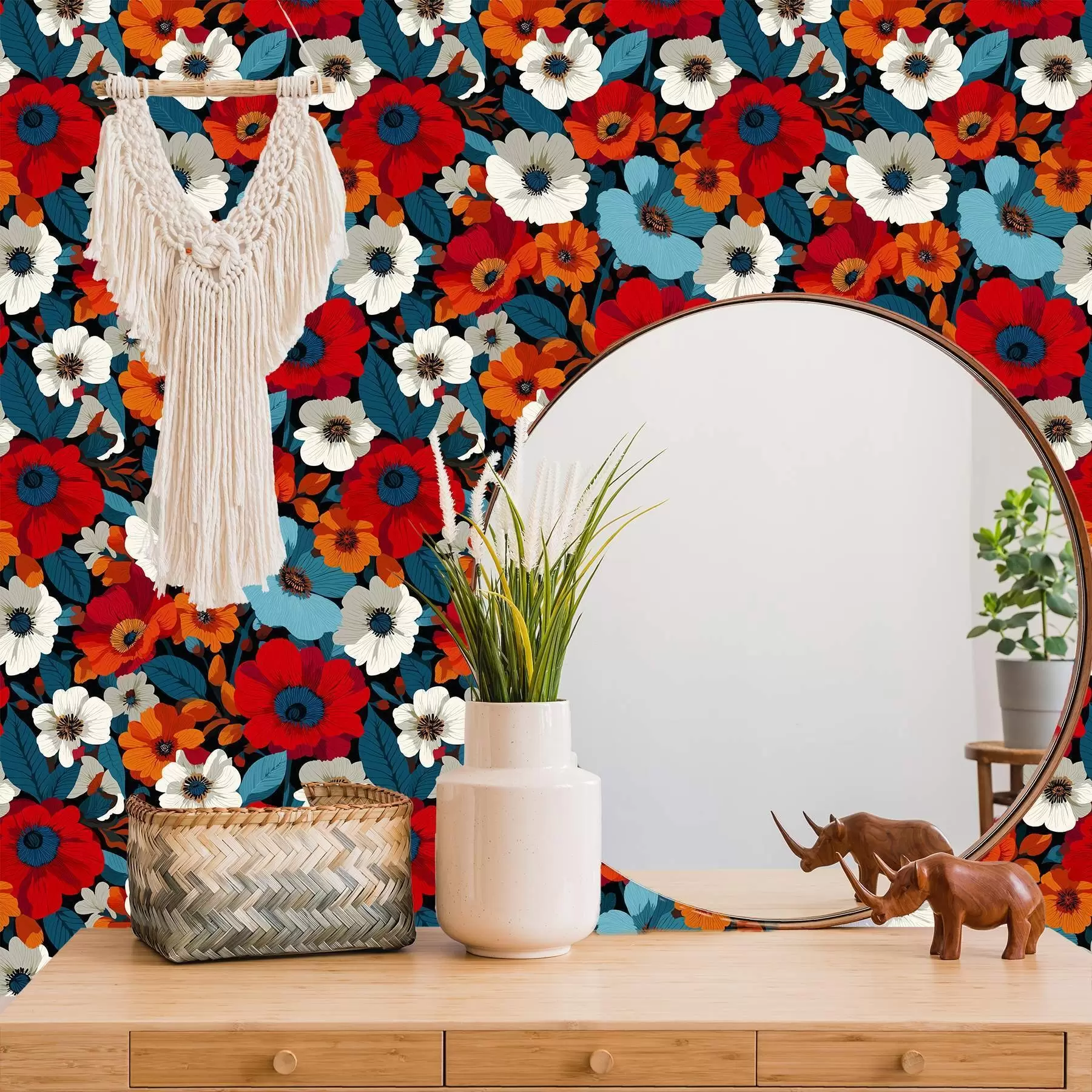 Fototapete Bunte Blumen a00542