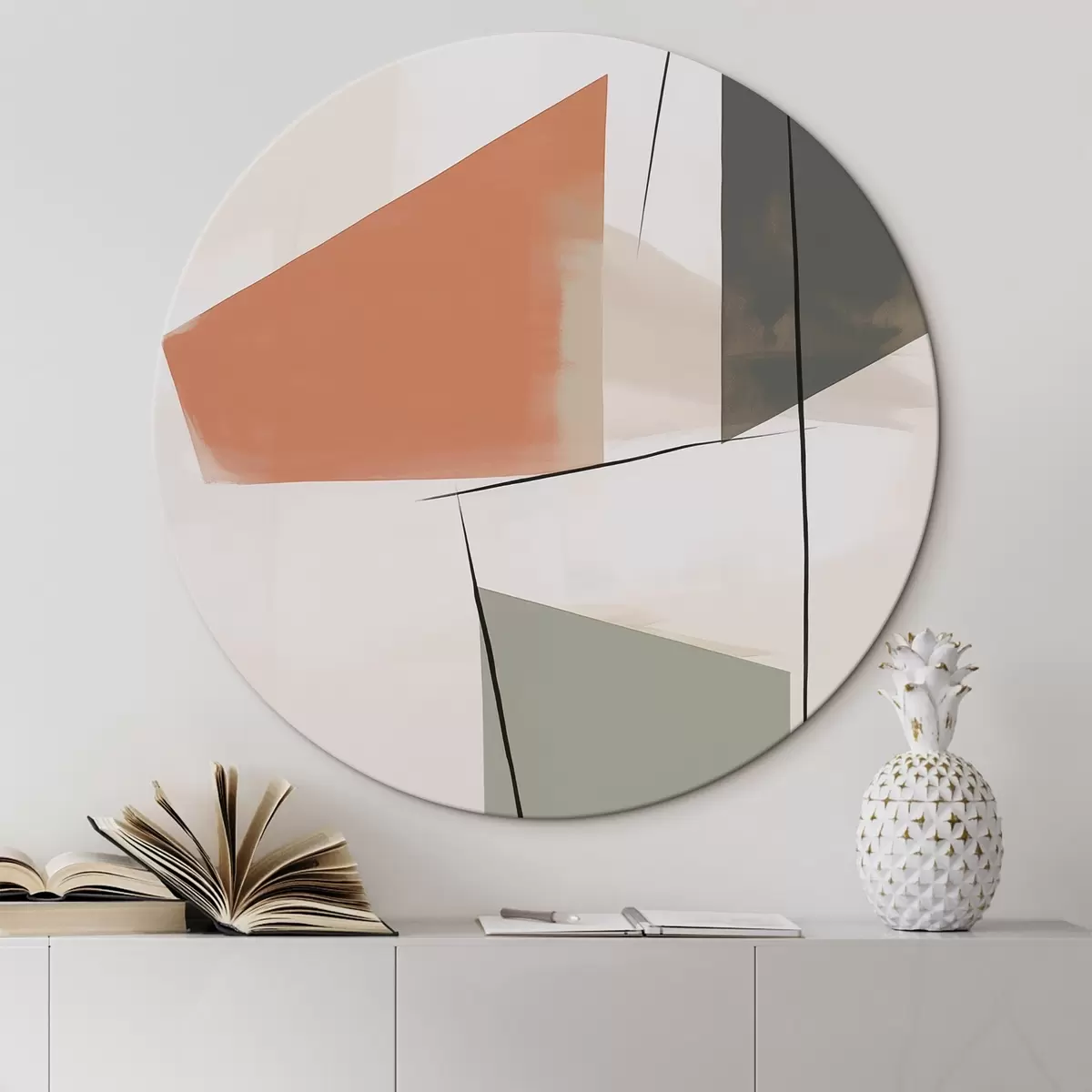 Runde Wandbilder Geometrische Abstraktion r45975