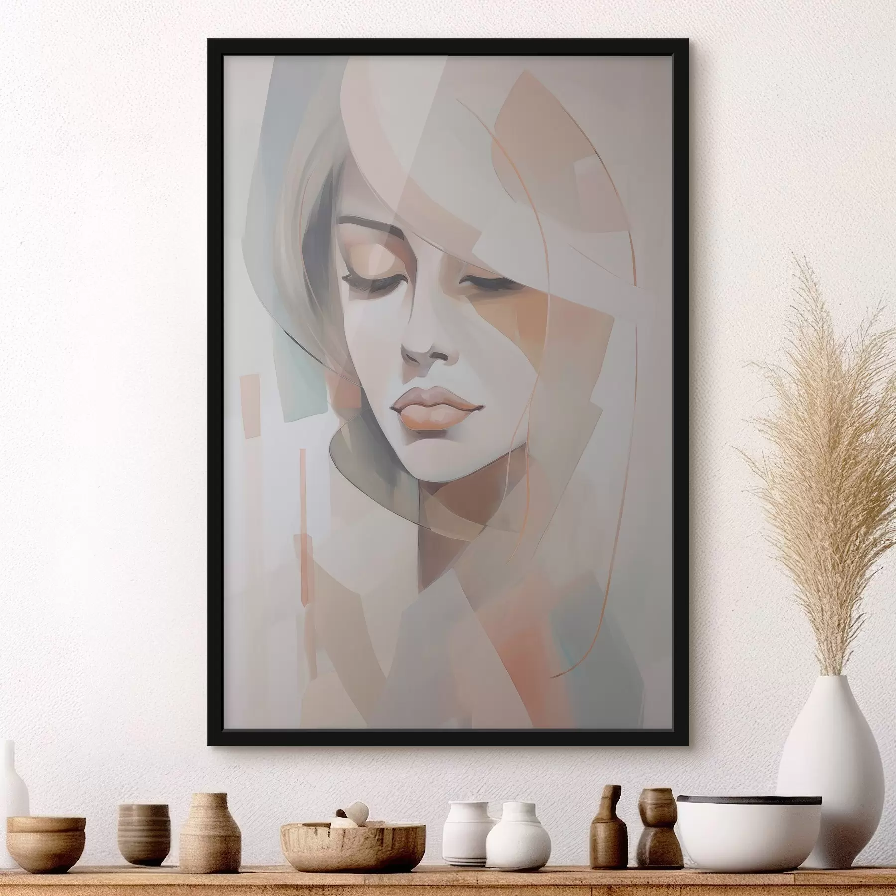 Fototapete Abstraktes Porträt eines Mädchens f45972