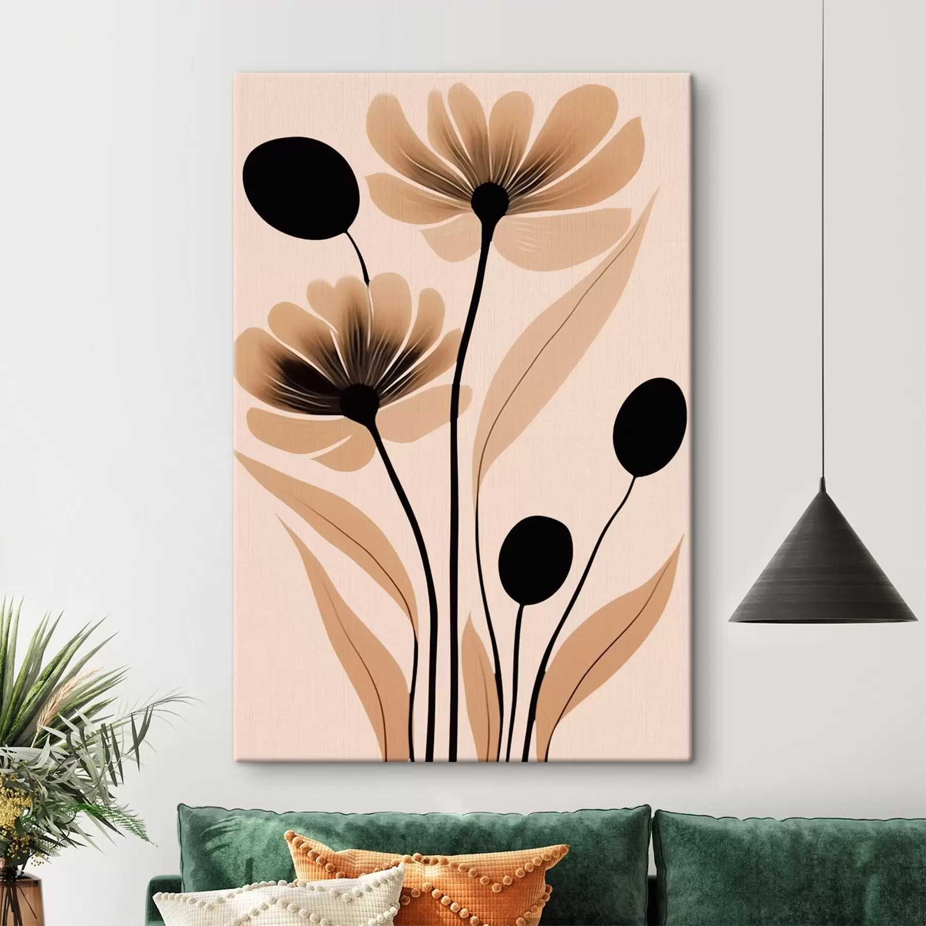 Fototapete Abstrakte Blumen s45963