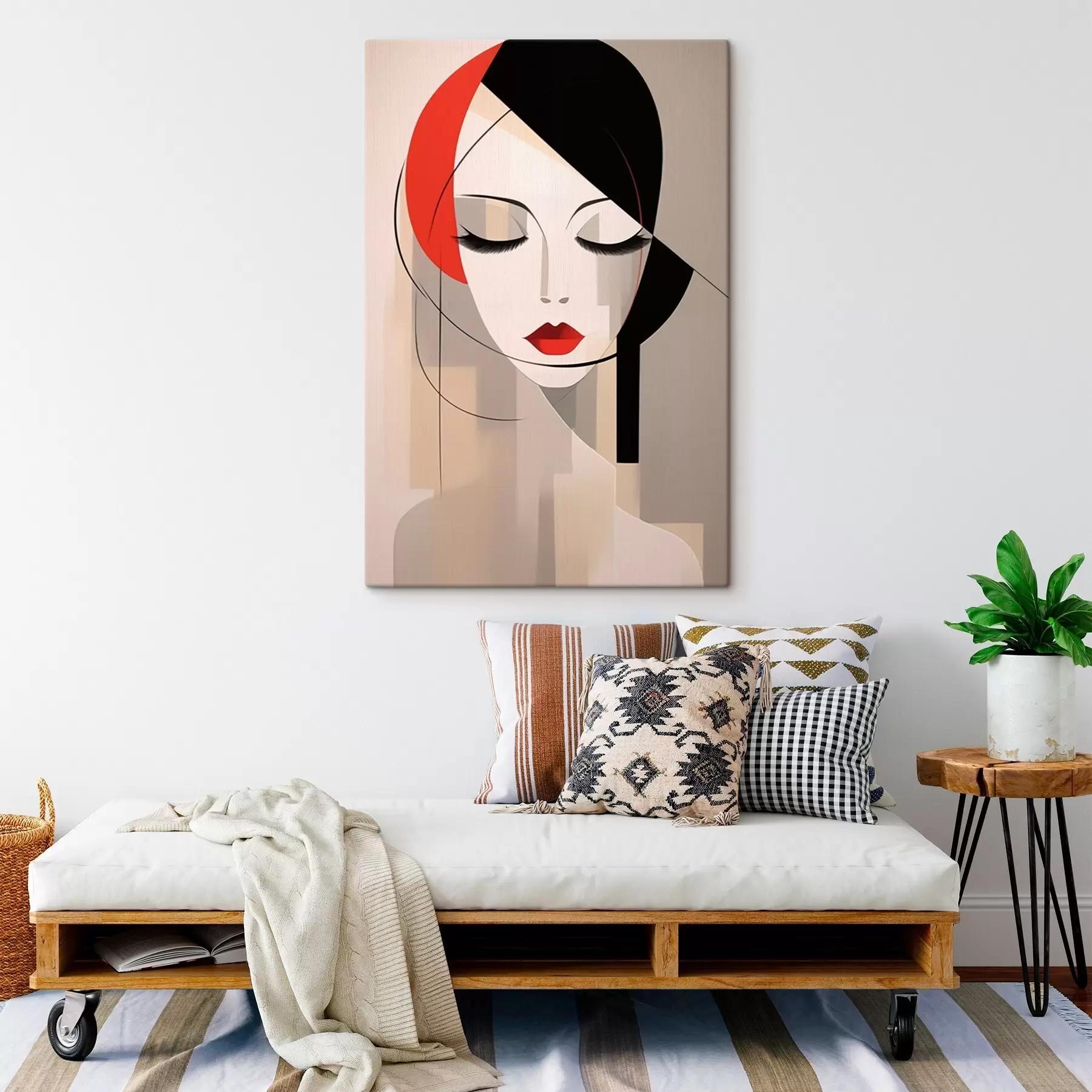 Fototapete Abstraktes Frauenporträt s45965