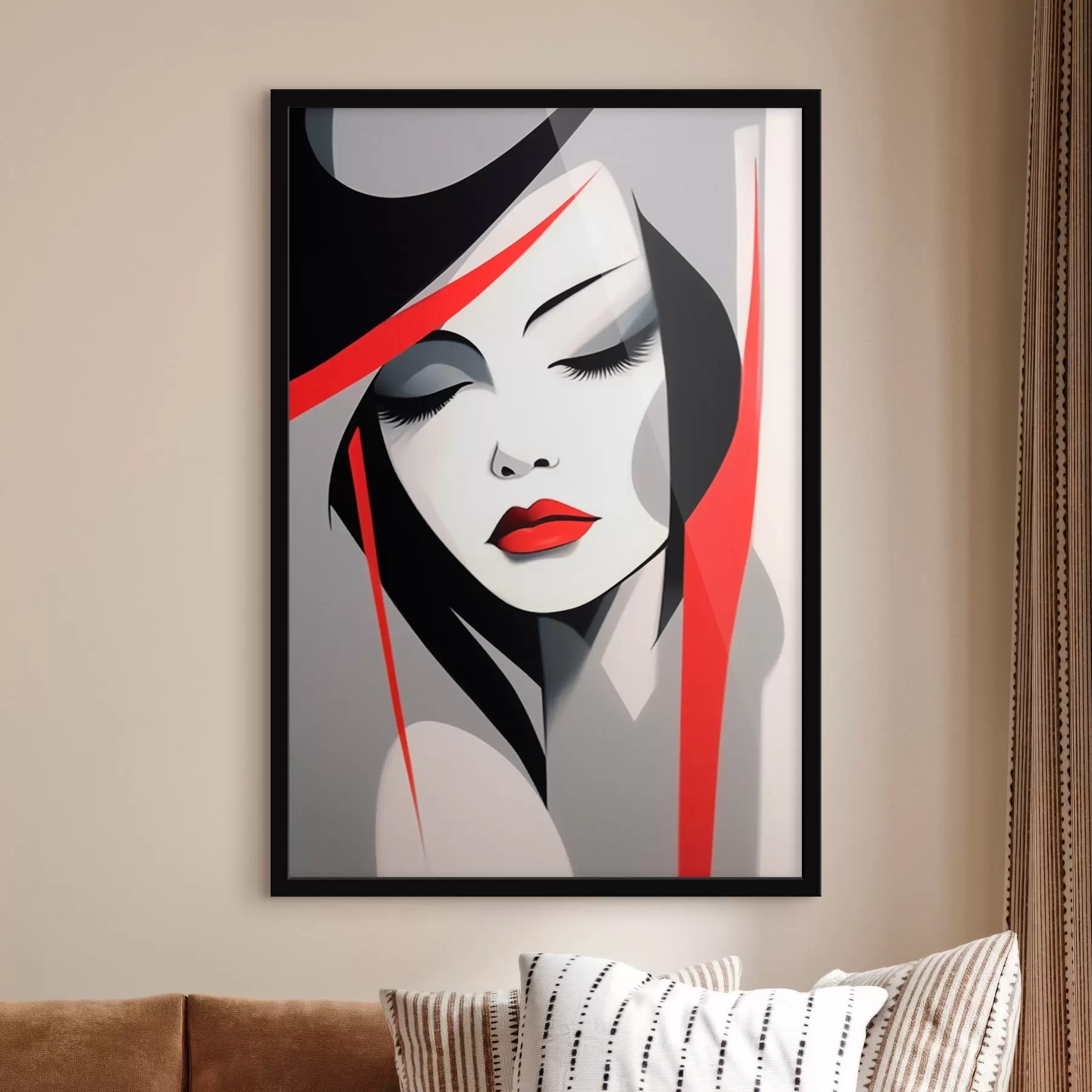 Fototapete Abstraktes Frauenporträt f45964