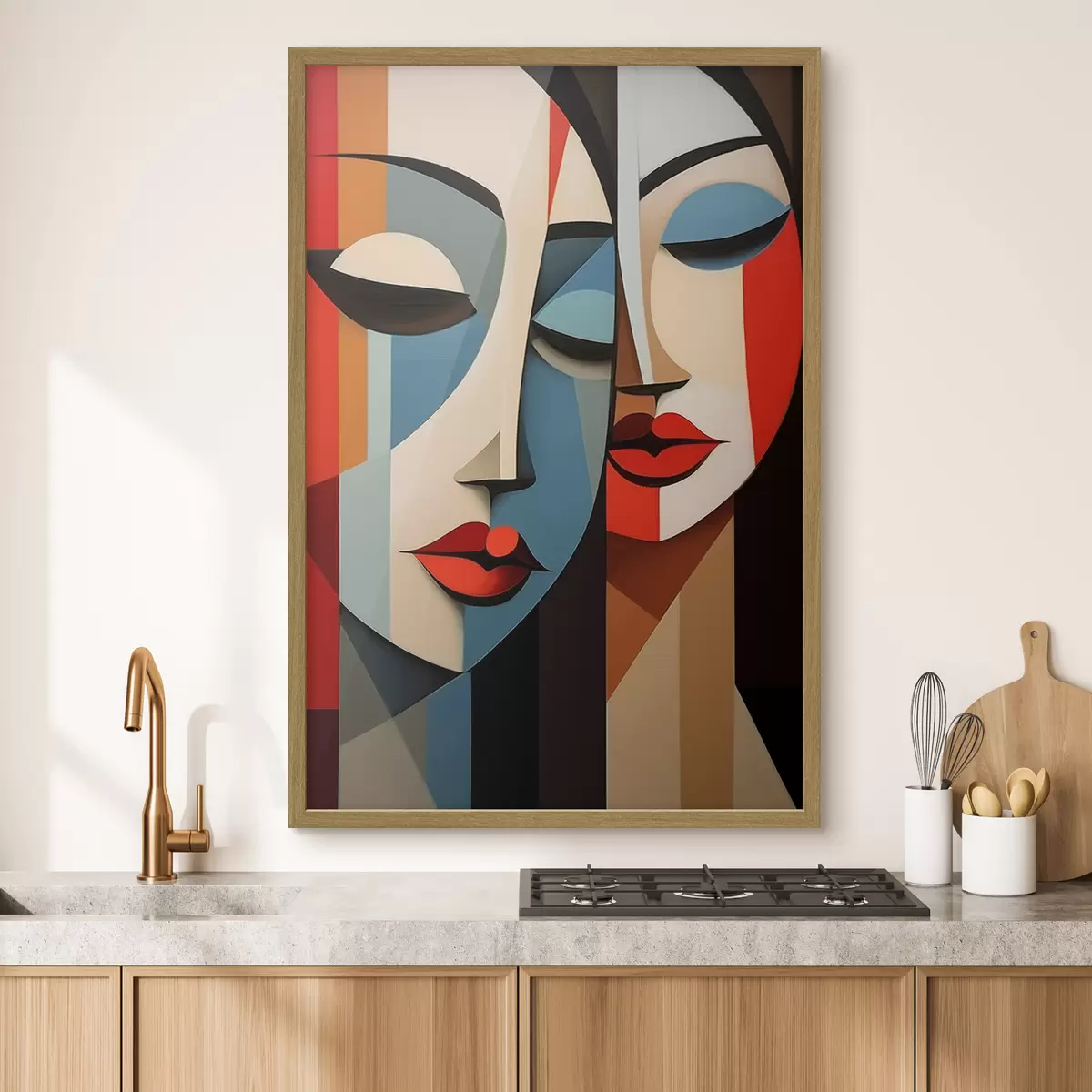 Poster Geometrisches Frauenporträt f45966