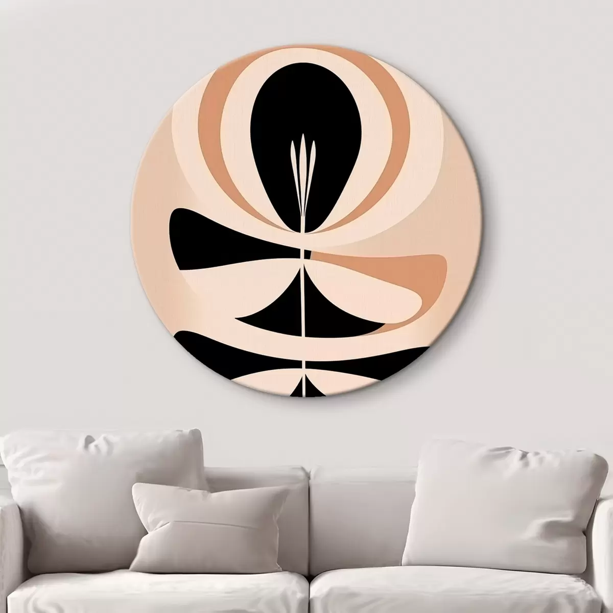 Runde Wandbilder Abstrakte Blume r45969