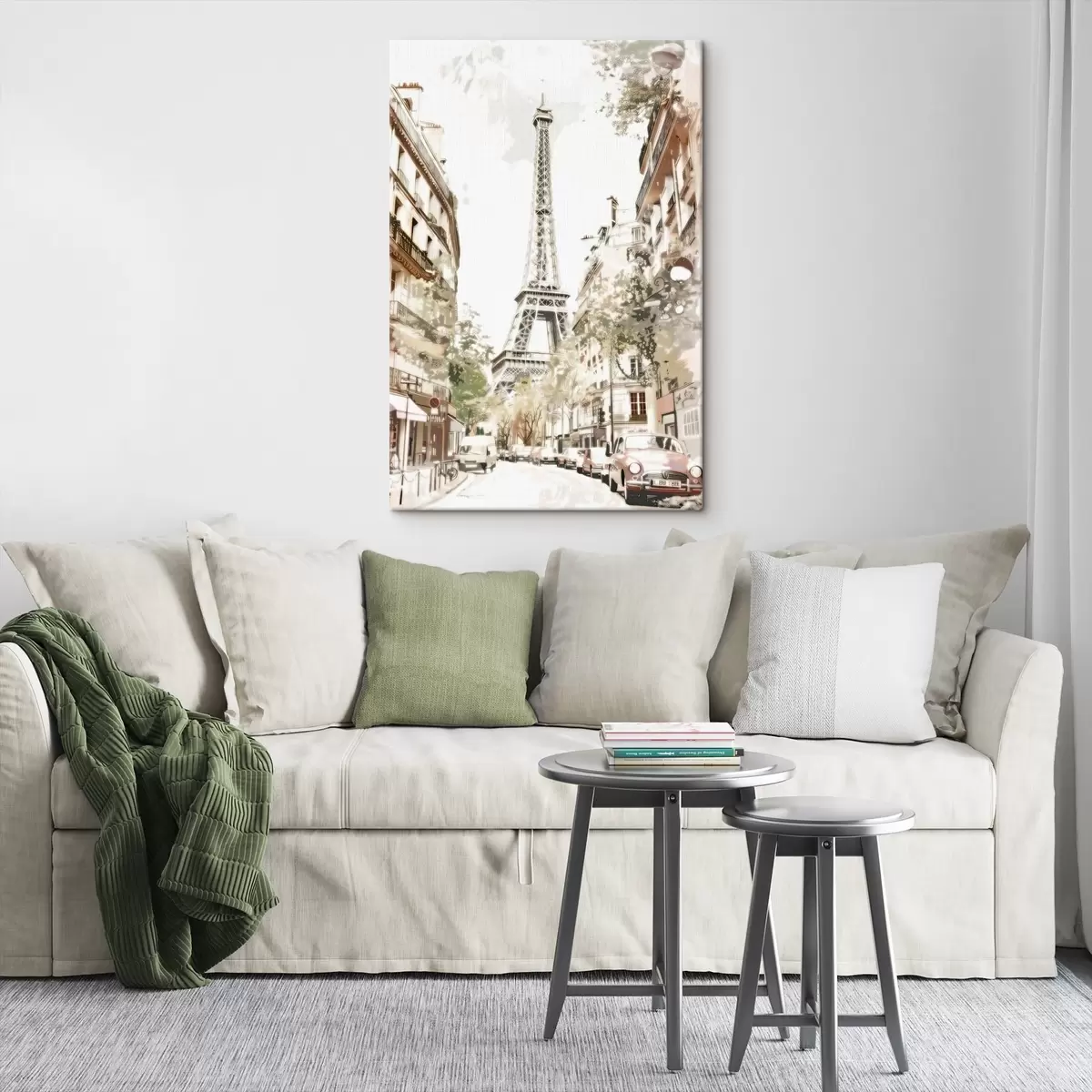 Fototapete Bild von Paris, Malerei-Imitation s45668