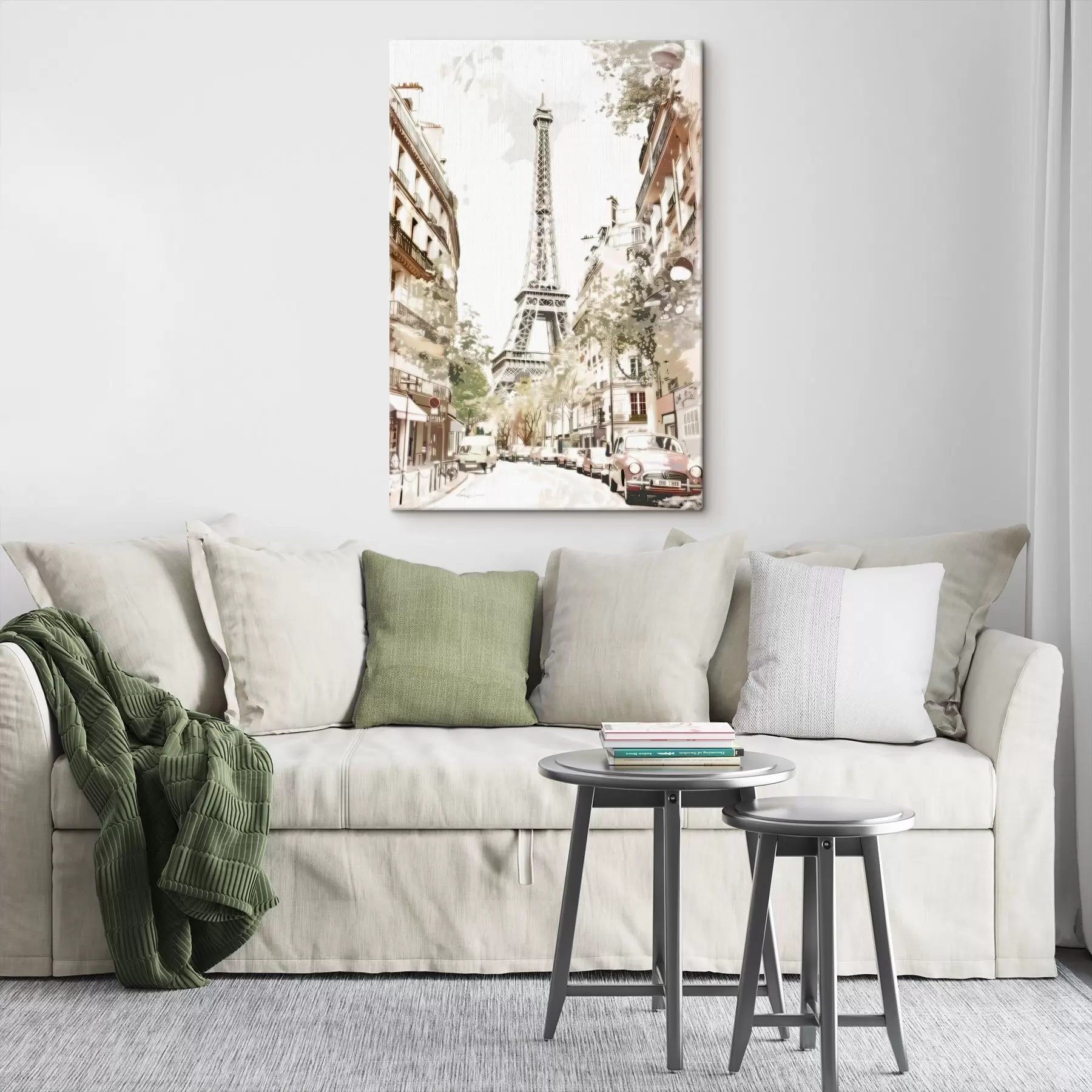 Fototapete Bild von Paris, Malerei-Imitation s45668