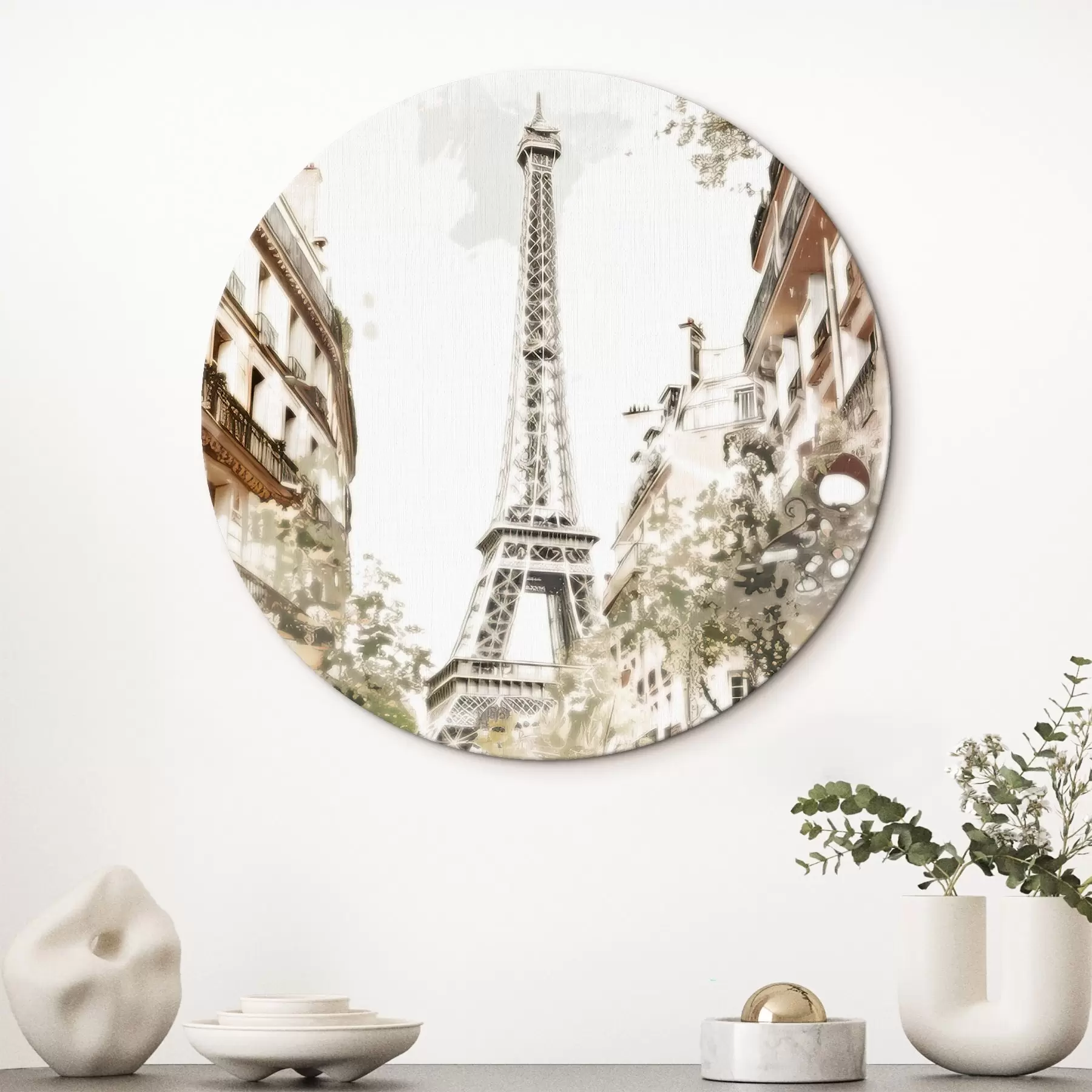 Fototapete Bild von Paris, Malerei-Imitation r45668