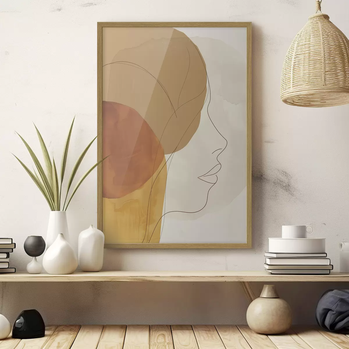 Poster Abstraktion, Mädchen f45654