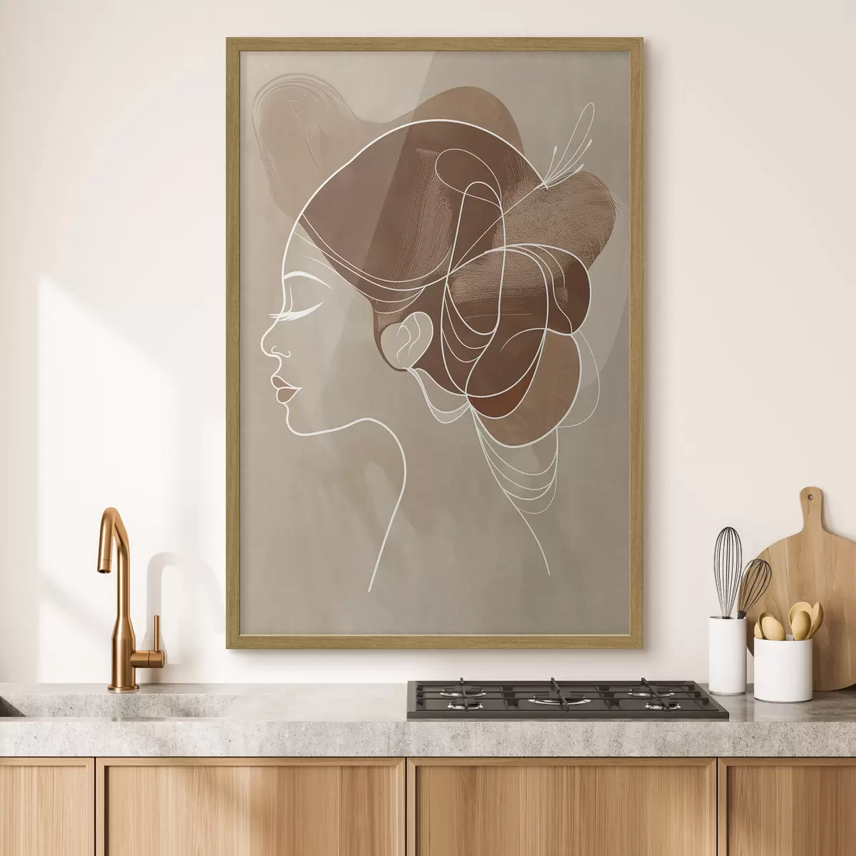 Poster Abstrakte Komposition, Mädchen f45655