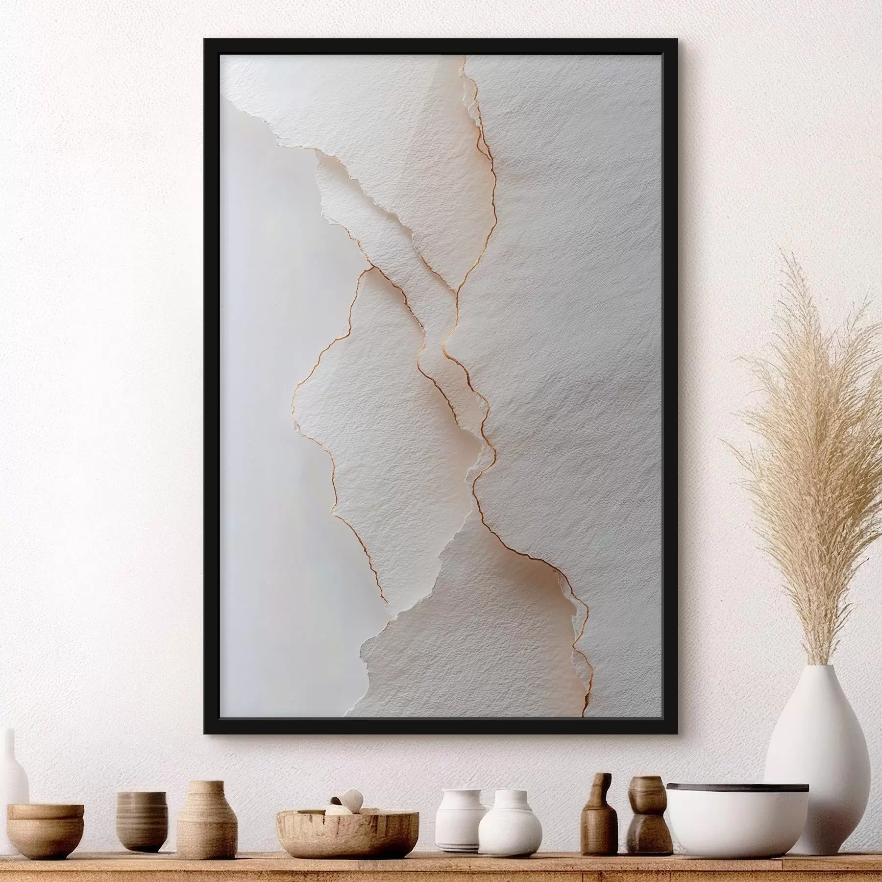 Fototapete Leichtes Papier reißt mit einem feinen Rand f45884