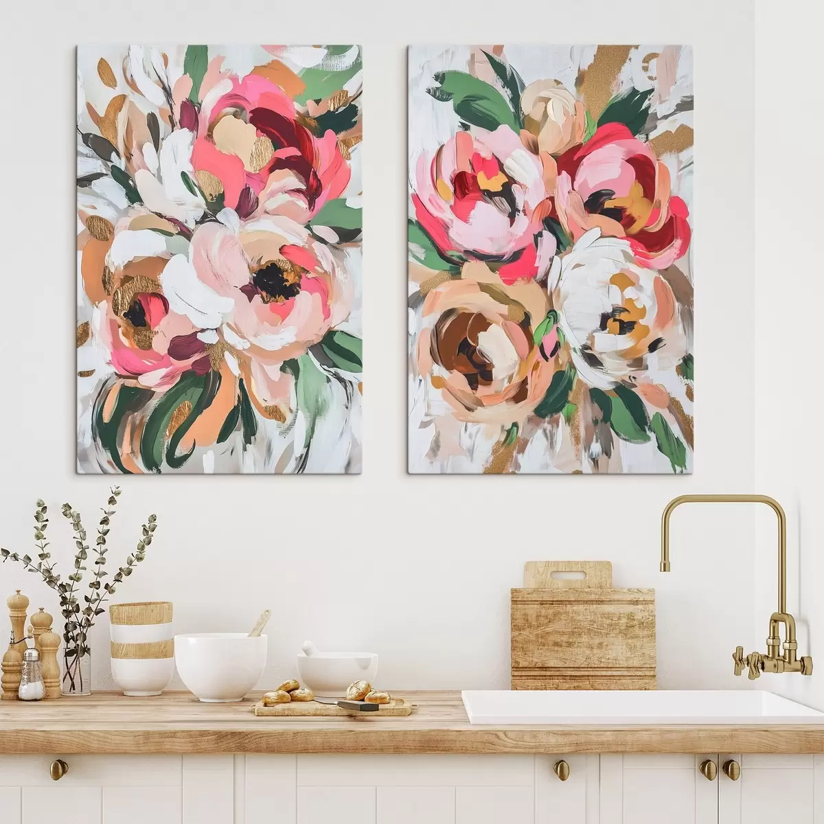 Fototapete Große abstrakte Blumen m00718