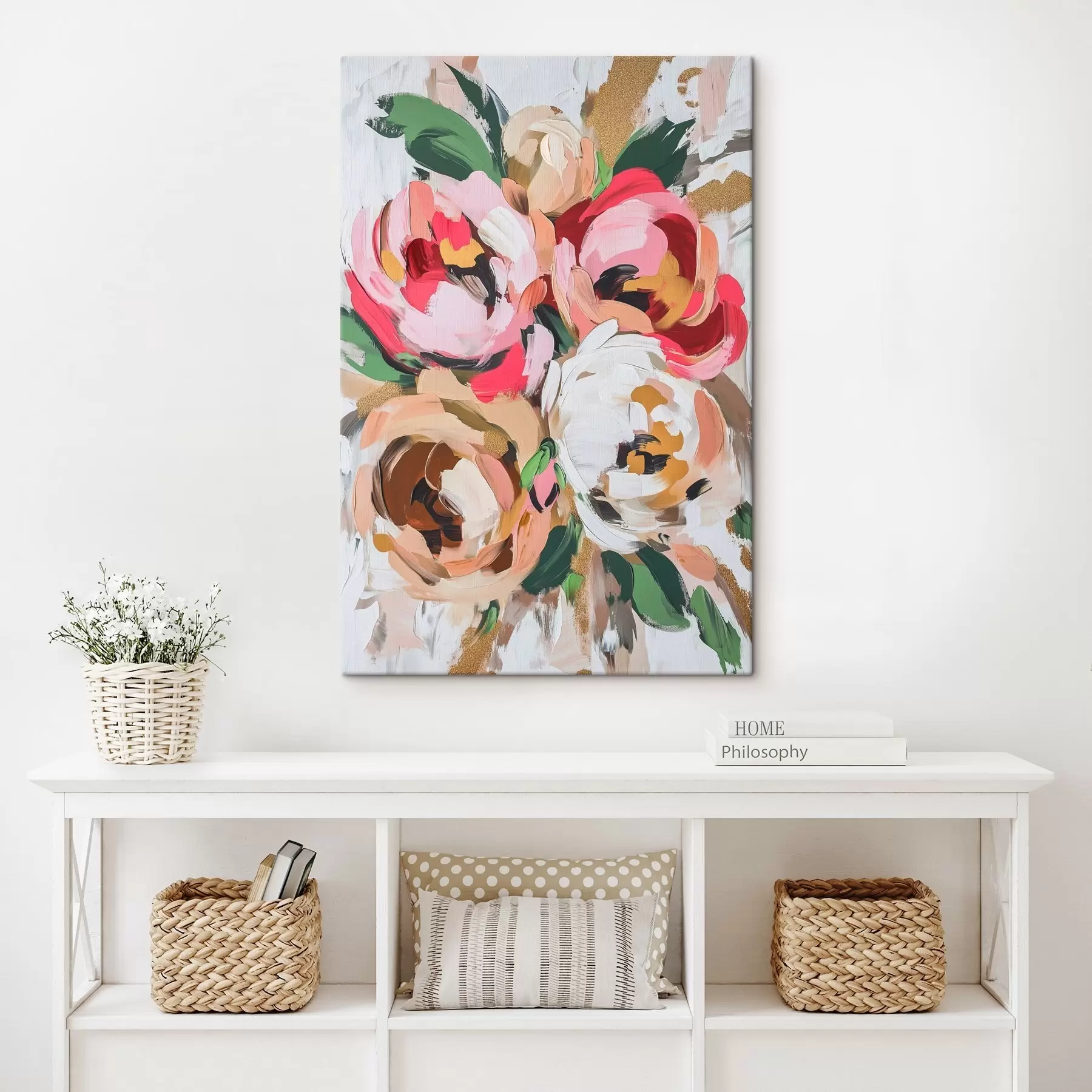 Fototapete Abstrakter Blumenstrauß s45982