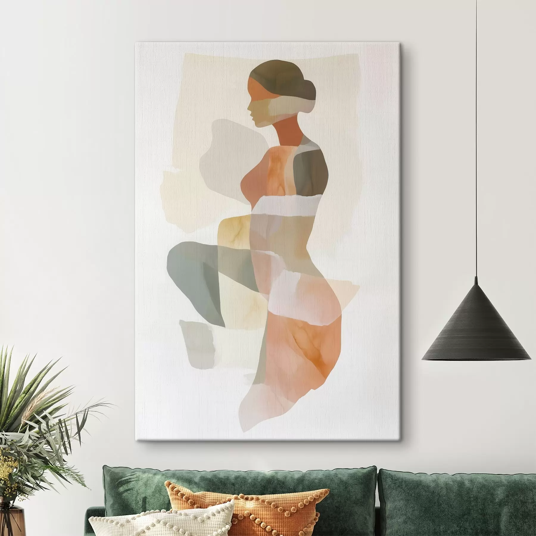 Fototapete Abstrakte weibliche Silhouette s45992