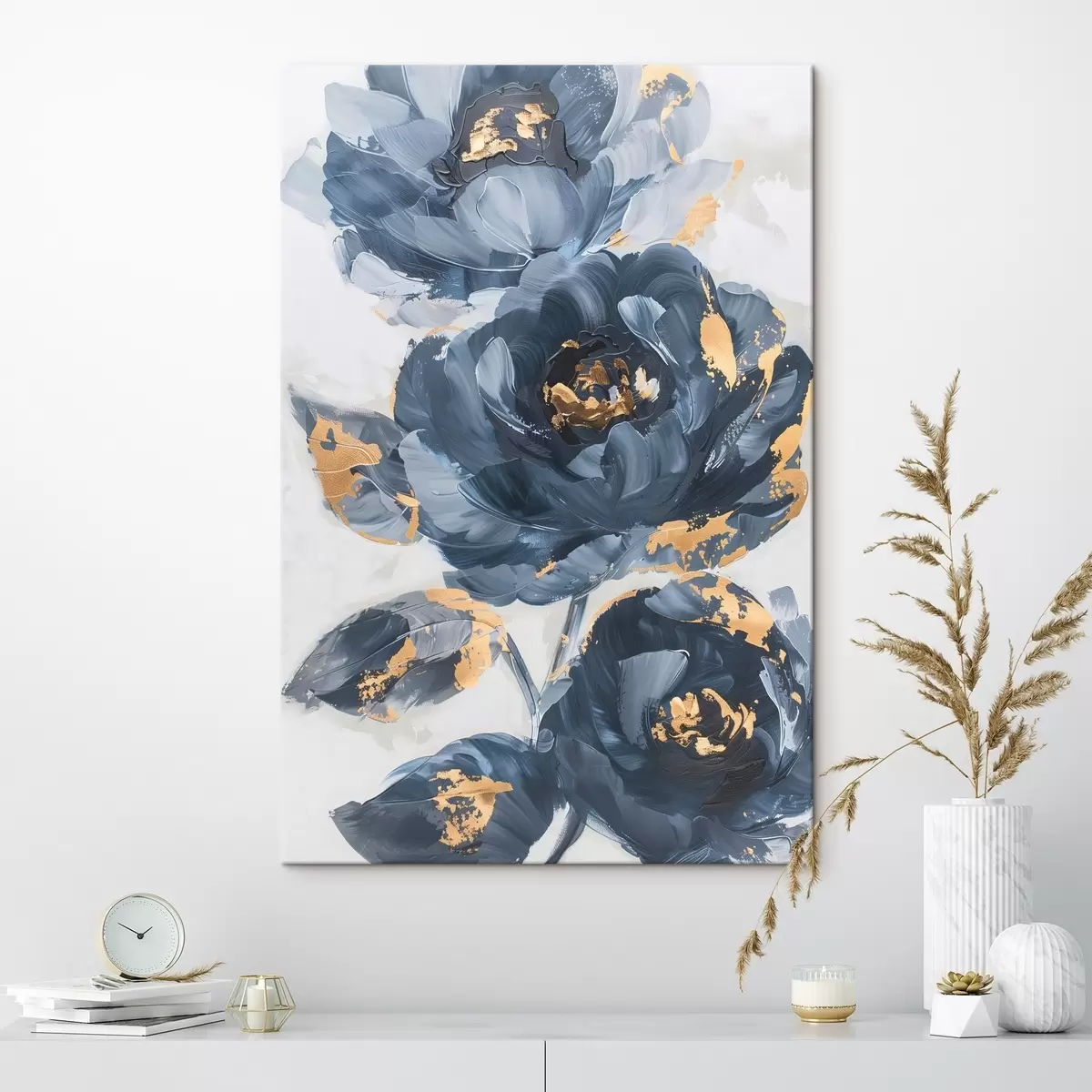 Fototapete Große abstrakte Blumen s46011
