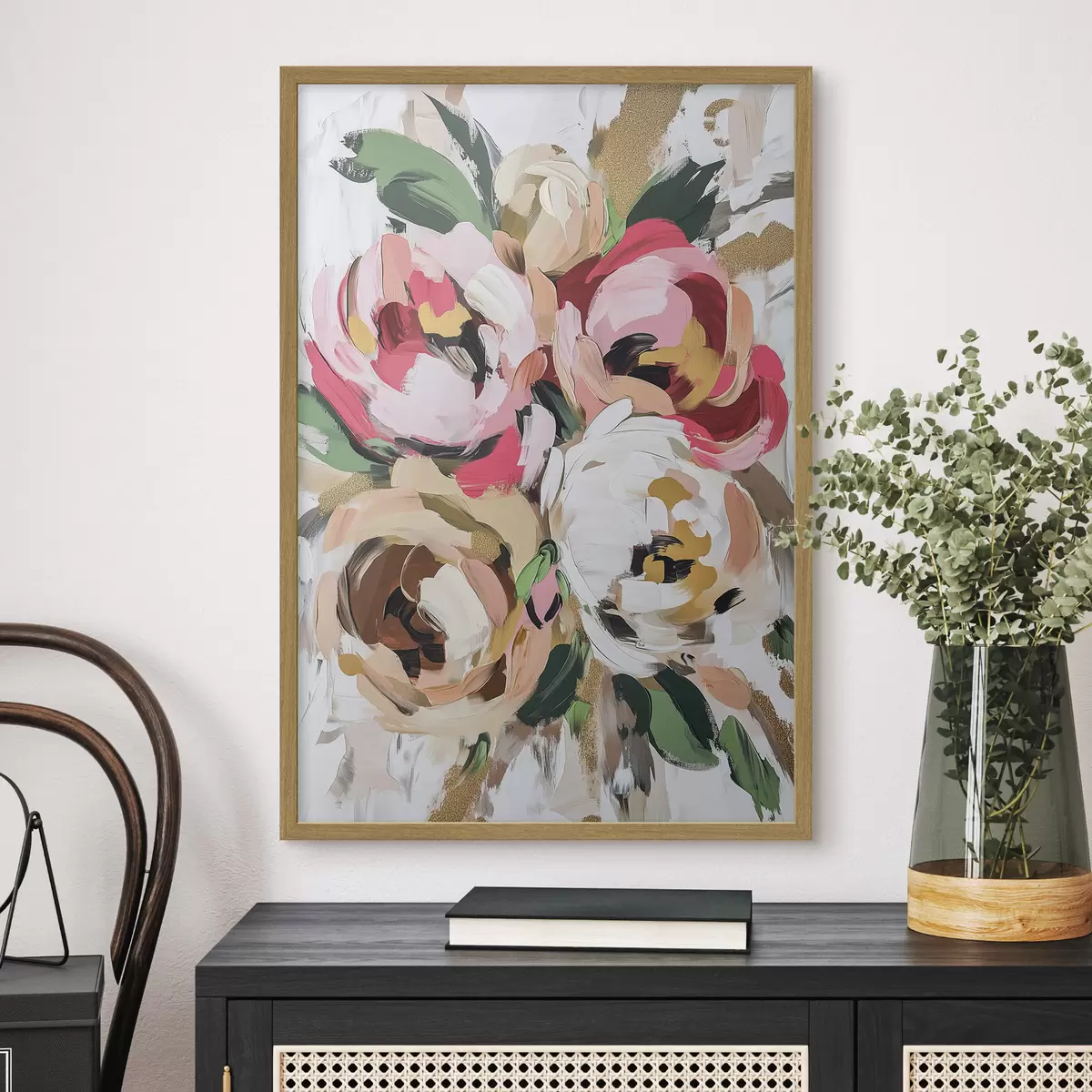Poster Abstrakter Blumenstrauß f45982