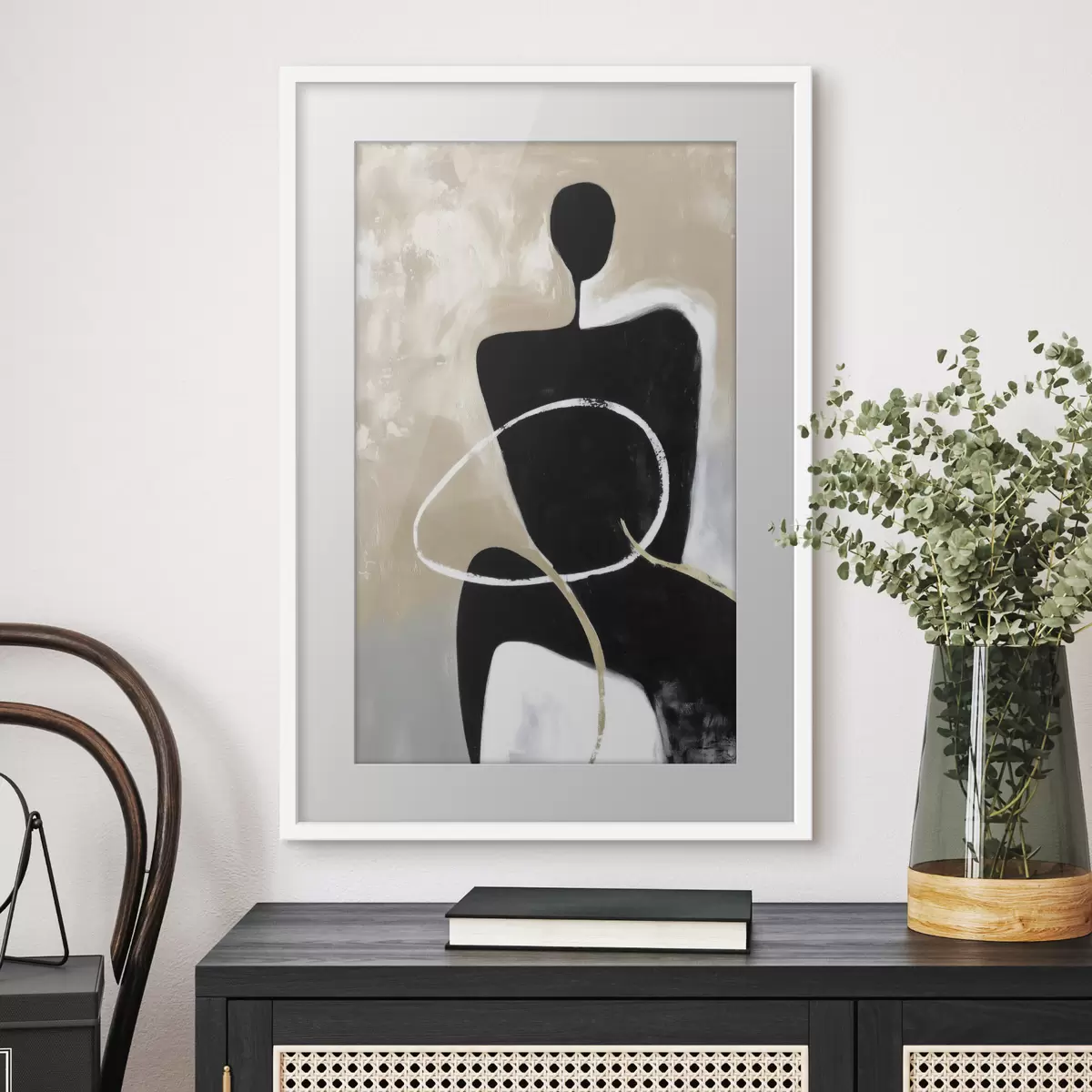 Poster Sprache der Silhouette f45984