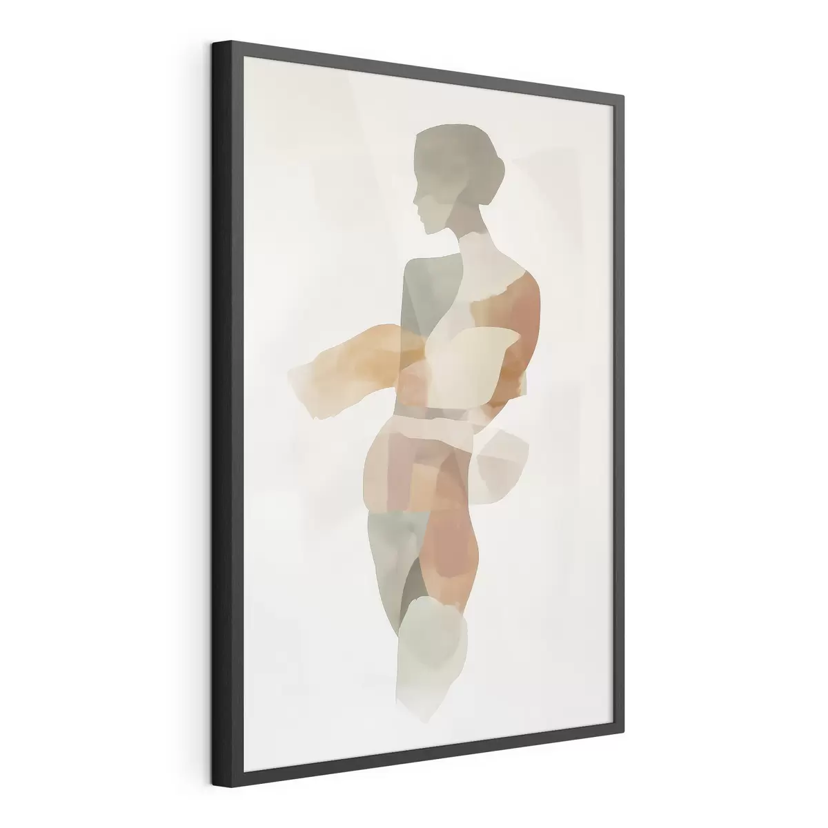 Poster Abstrakte weibliche Silhouette f45993