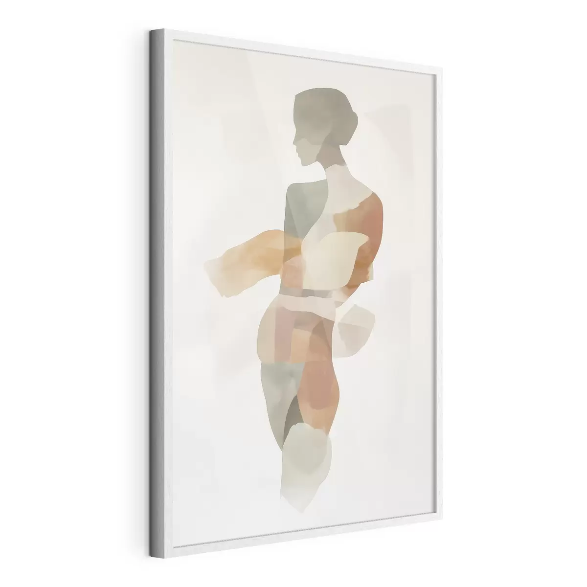 Poster Abstrakte weibliche Silhouette f45993