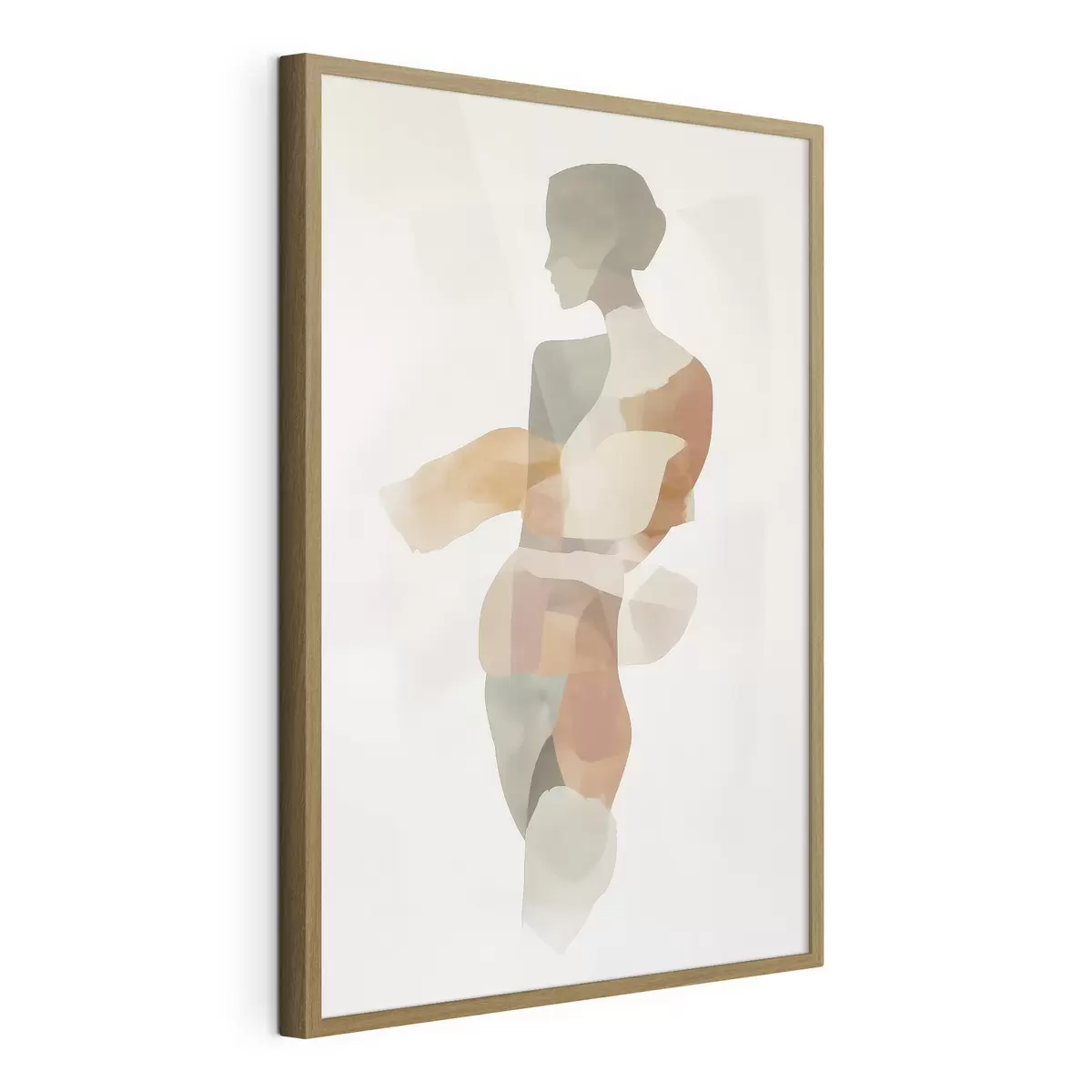 Poster Abstrakte weibliche Silhouette f45993