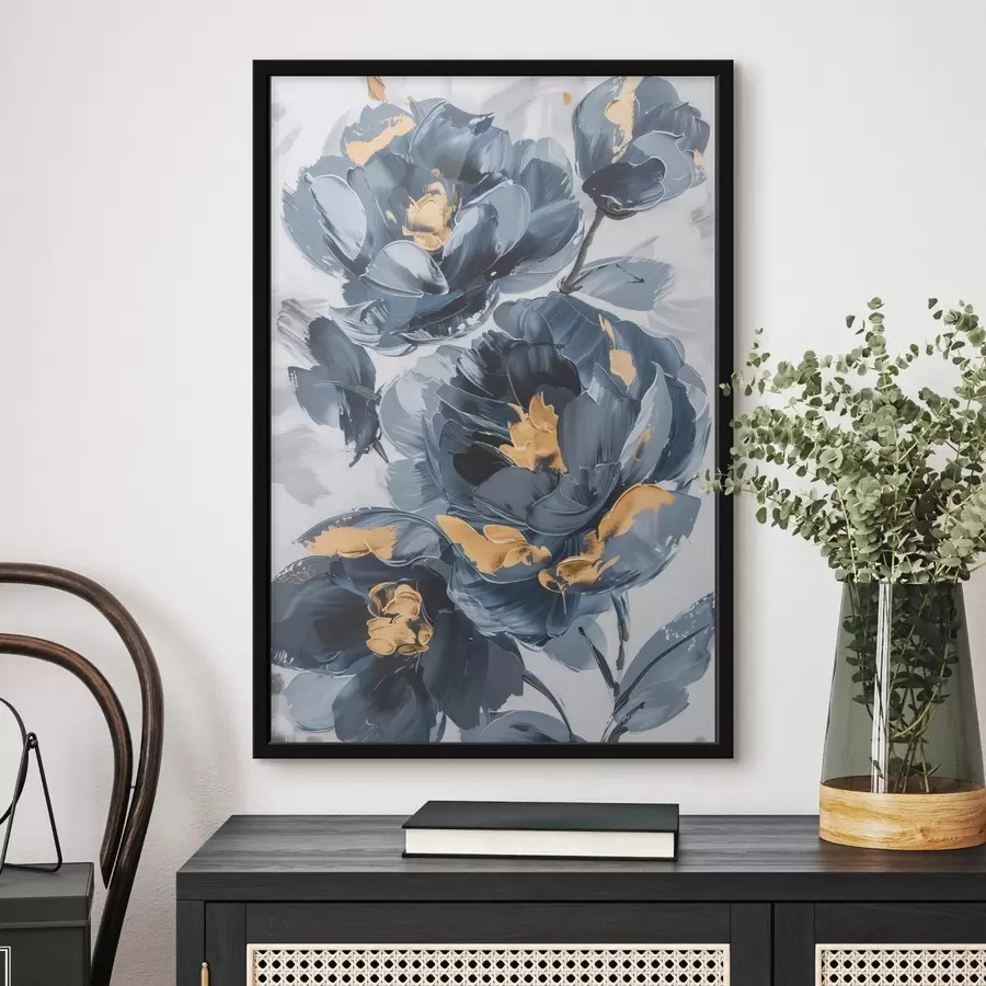 Fototapete Große abstrakte Blumen f46010