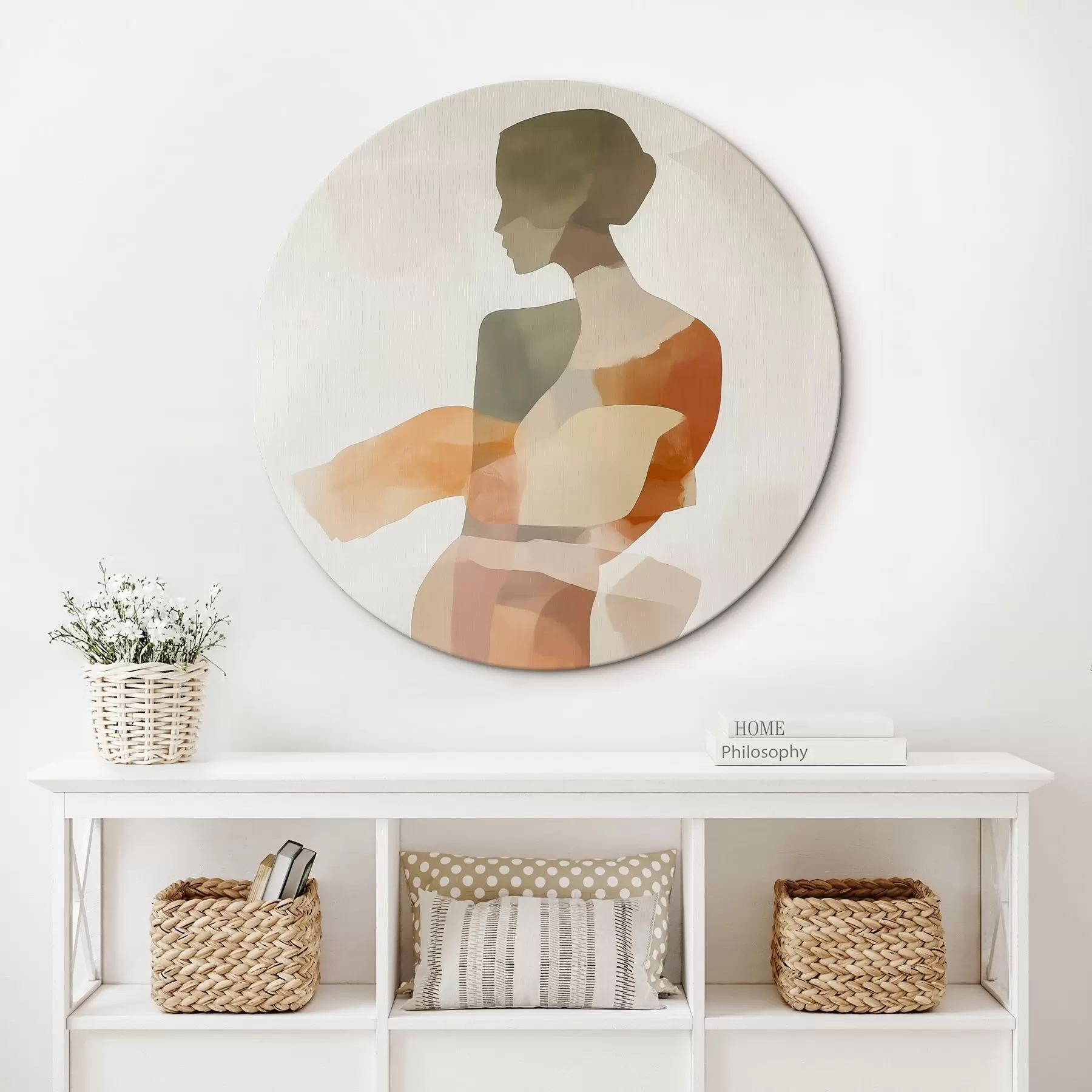 Fototapete Abstrakte weibliche Silhouette r45993
