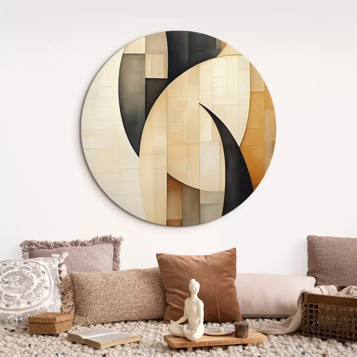 Runde Wandbilder Geometrische Abstraktion r46006