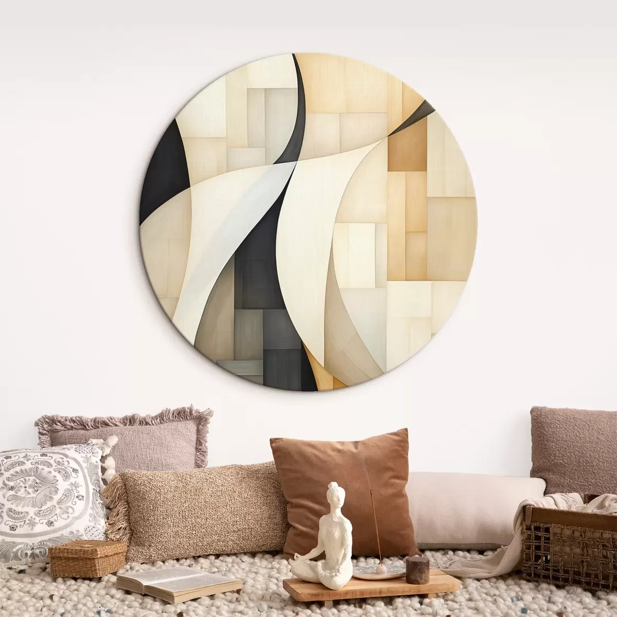 Runde Wandbilder Abstraktion r46007