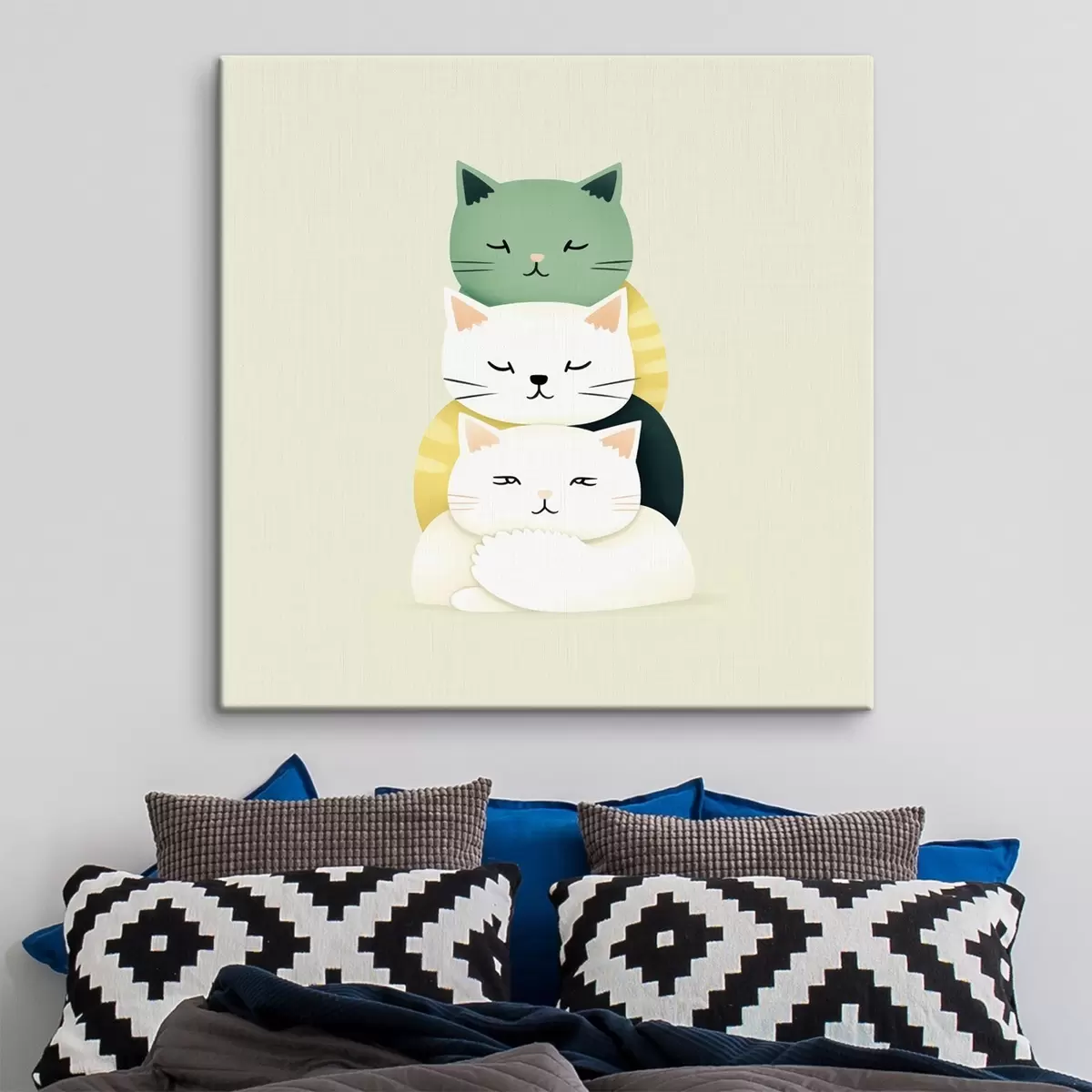 Fototapete Komposition von drei Katzen im Animationsstil s45734