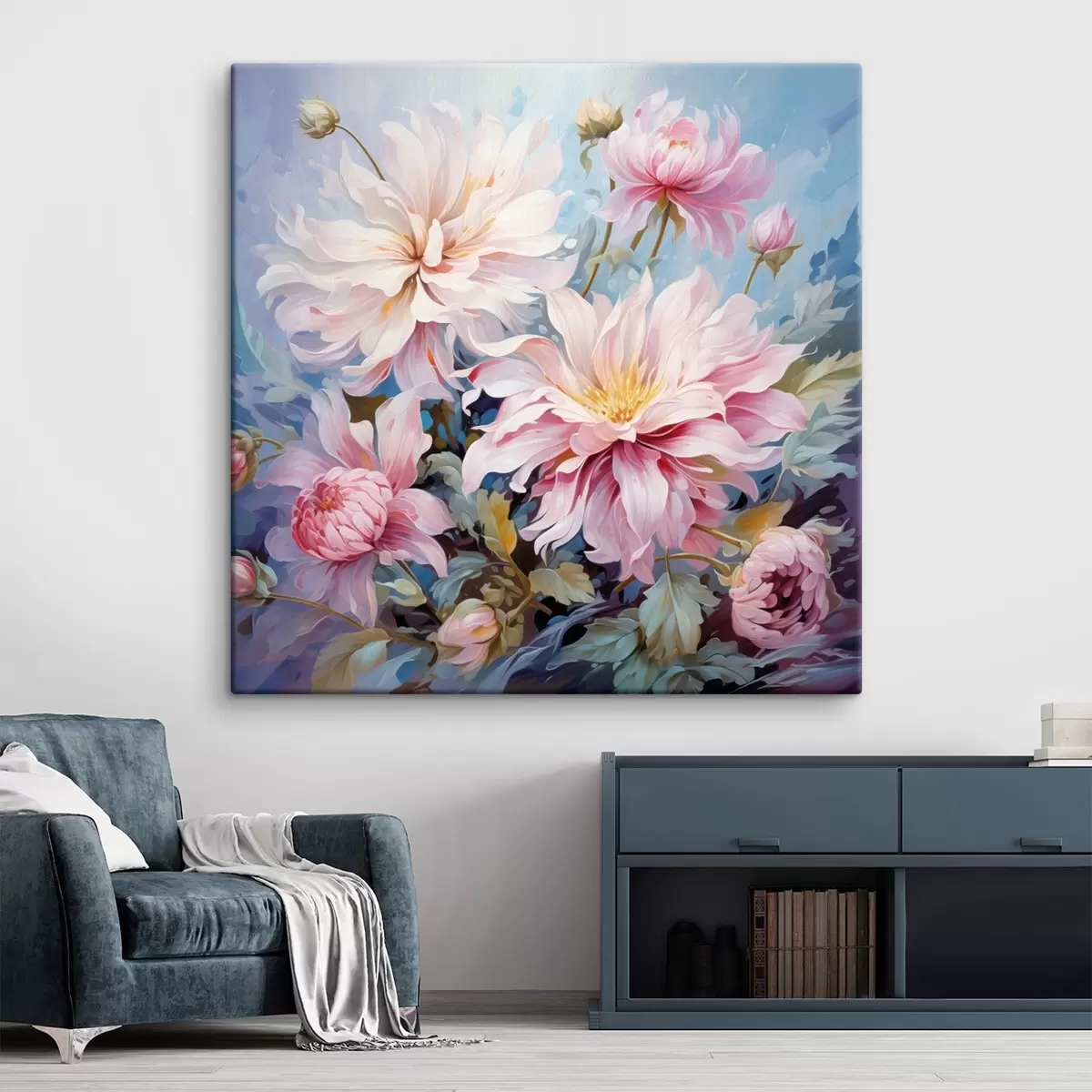 Fototapete Zartes Bouquet im Aquarellstil s45737
