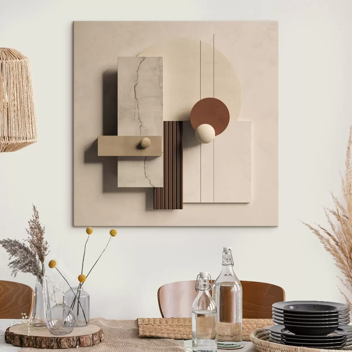 Fototapete Geometrische Ausgewogenheit im minimalistischen Stil s45855
