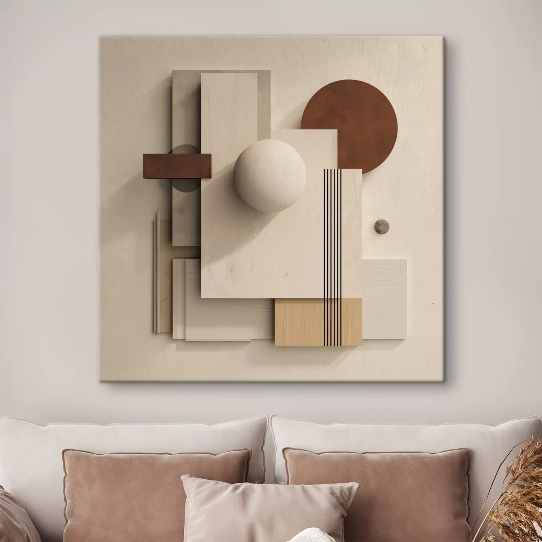 Fototapete Geometrie der Ruhe im modernen Minimalismus-Stil s45856