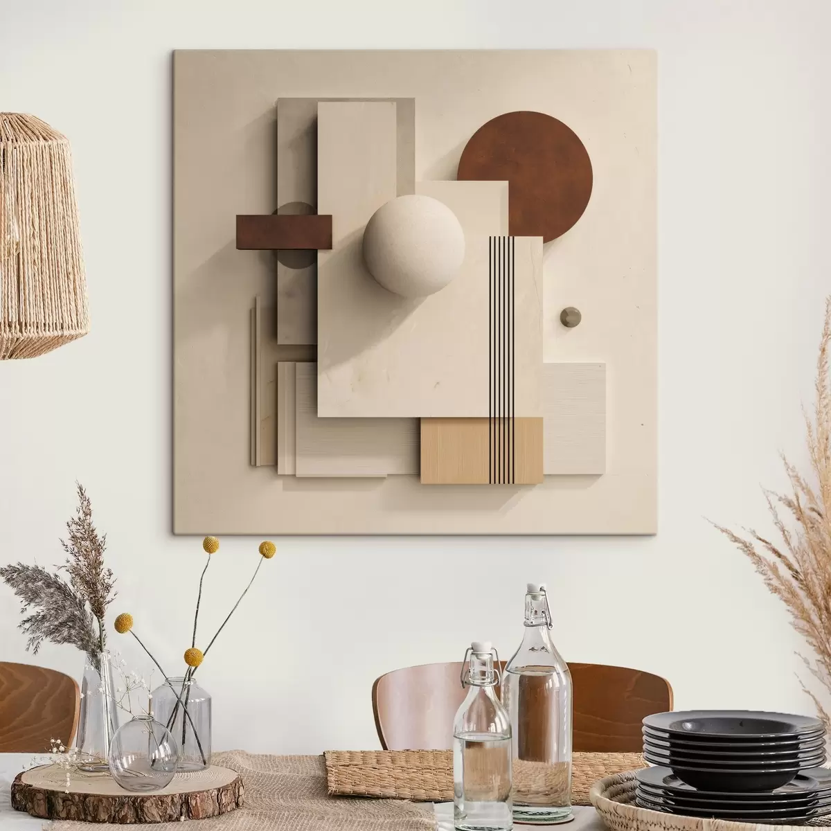 Fototapete Geometrie der Ruhe im modernen Minimalismus-Stil s45856