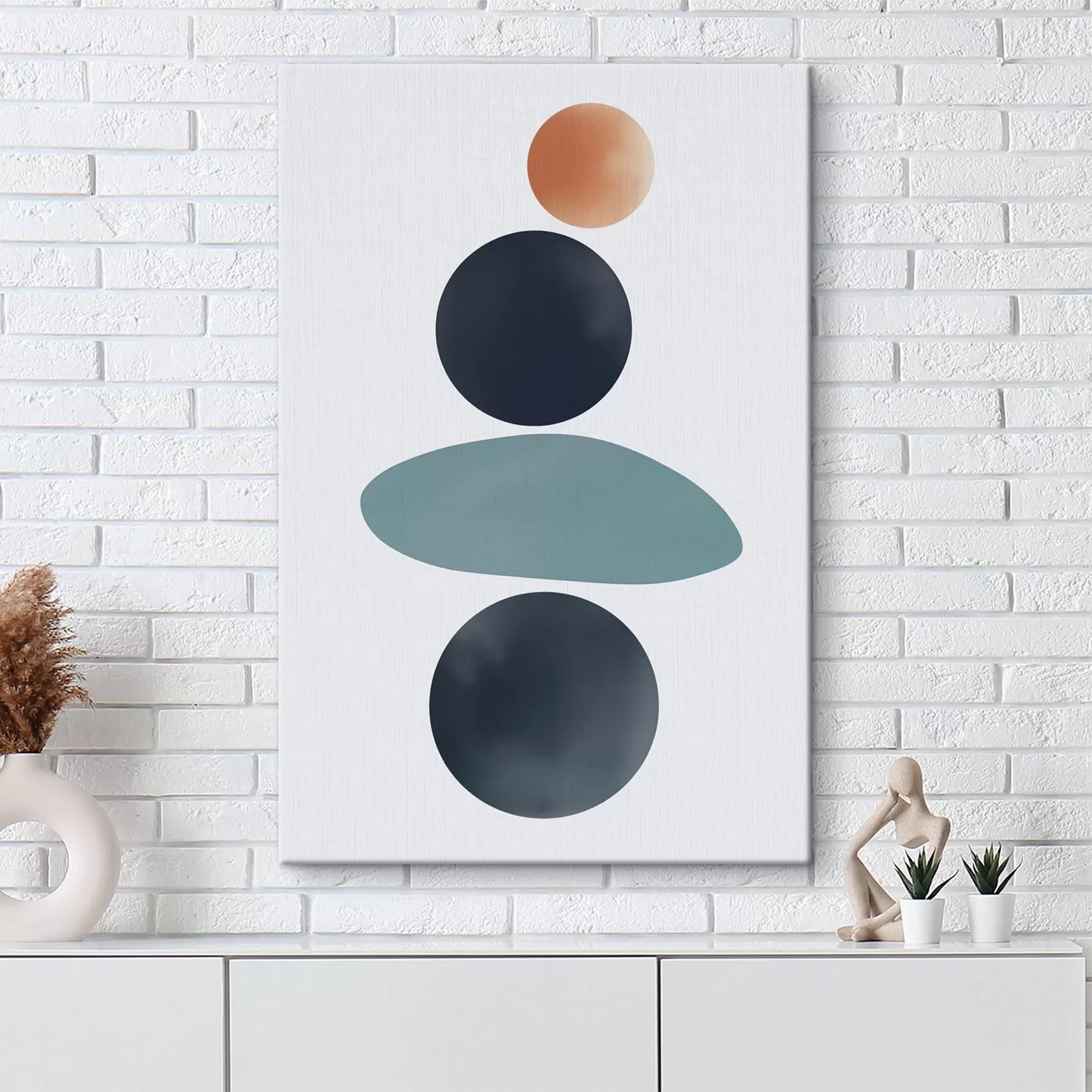 Fototapete Abstrakte abgerundete Flecken s46061