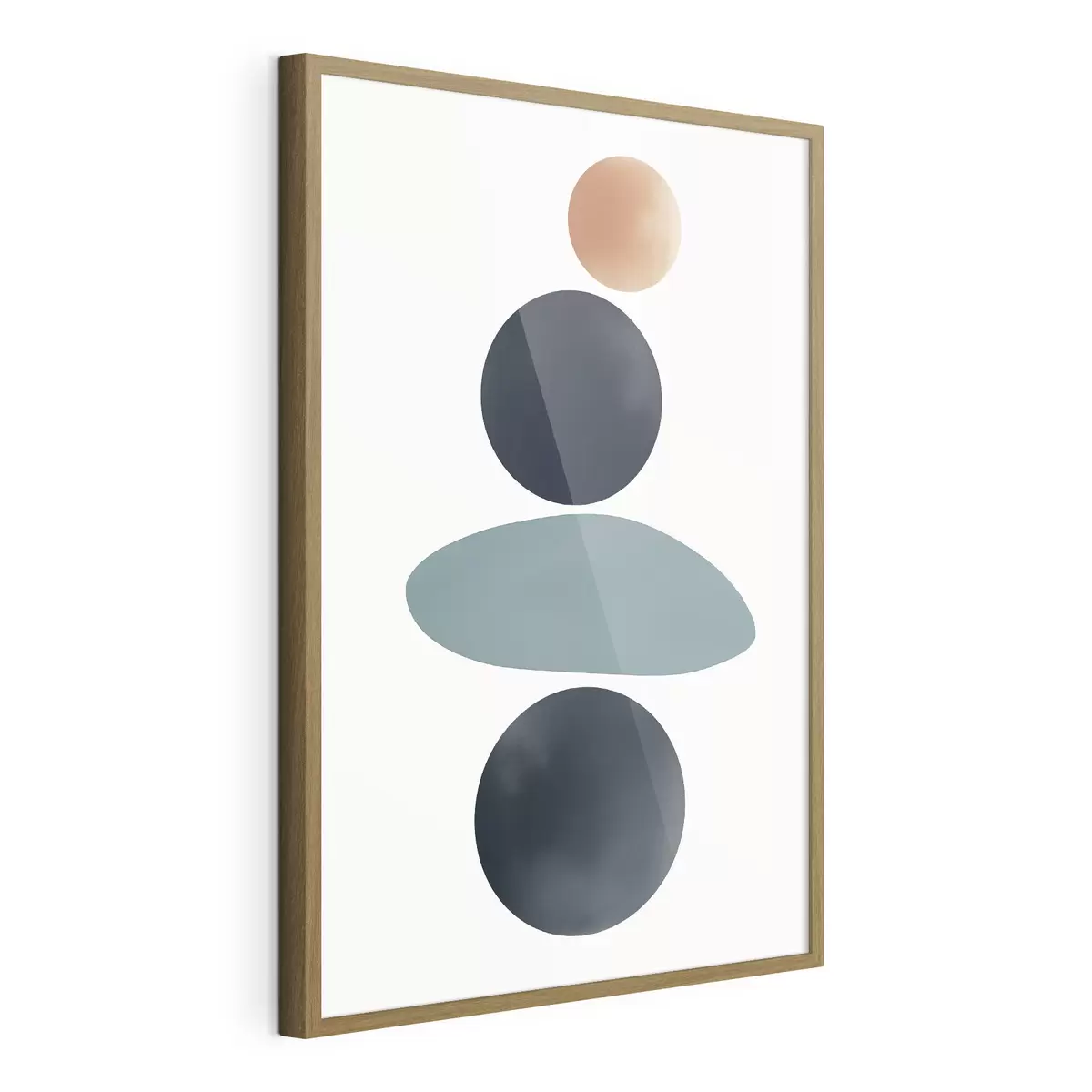 Poster Abstrakte abgerundete Flecken f46061